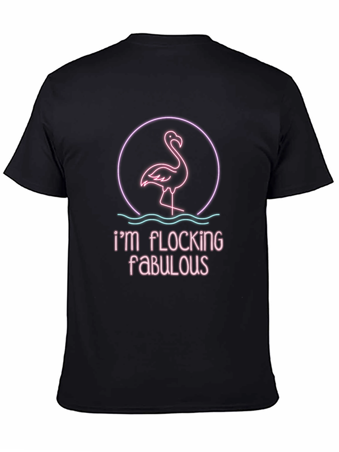 Flocking Fabulous Graphic Tee - Black Casual T-Shirt