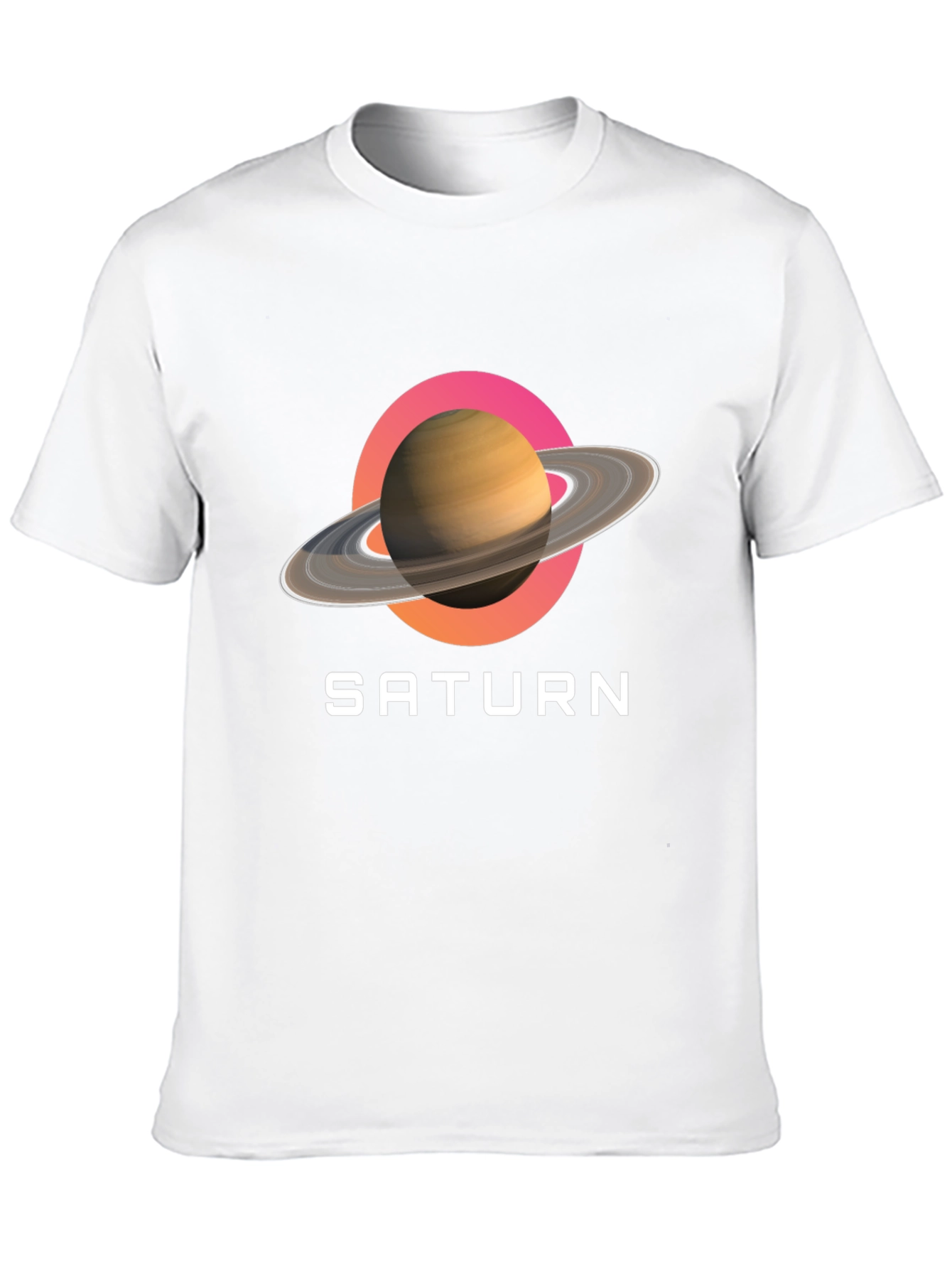 Saturn Graphic Tee - Stylish Space Design