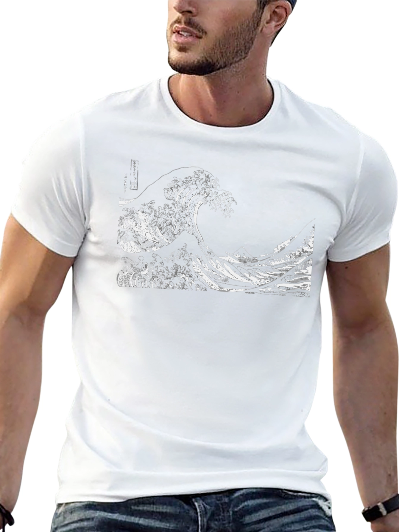 Great Wave Graphic Tee - Black