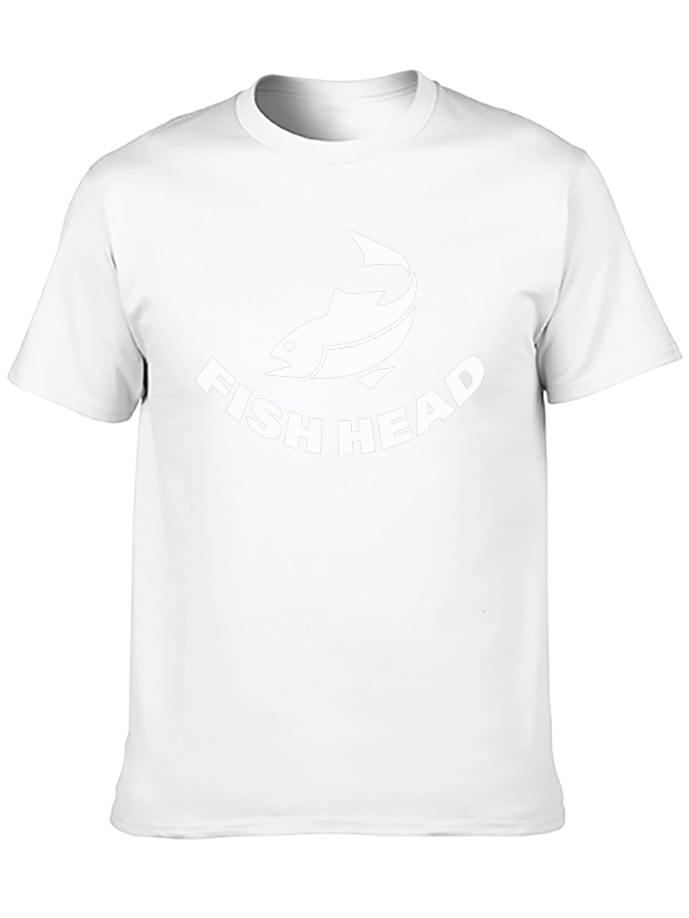 Funny Fish Head T-Shirt - Black Cotton Tee
