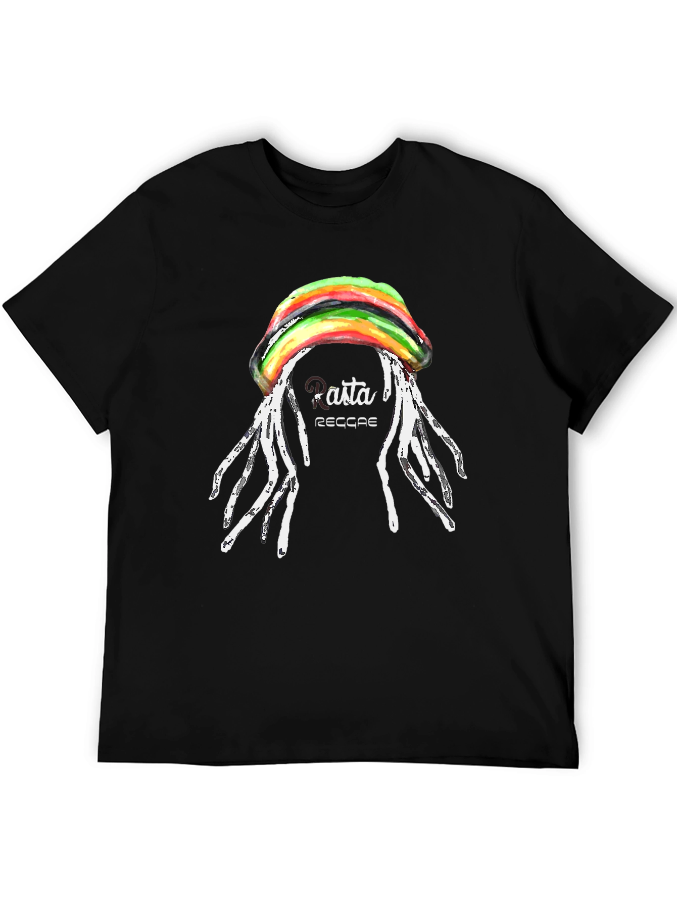 Rasta Reggae Graphic Black T-Shirt