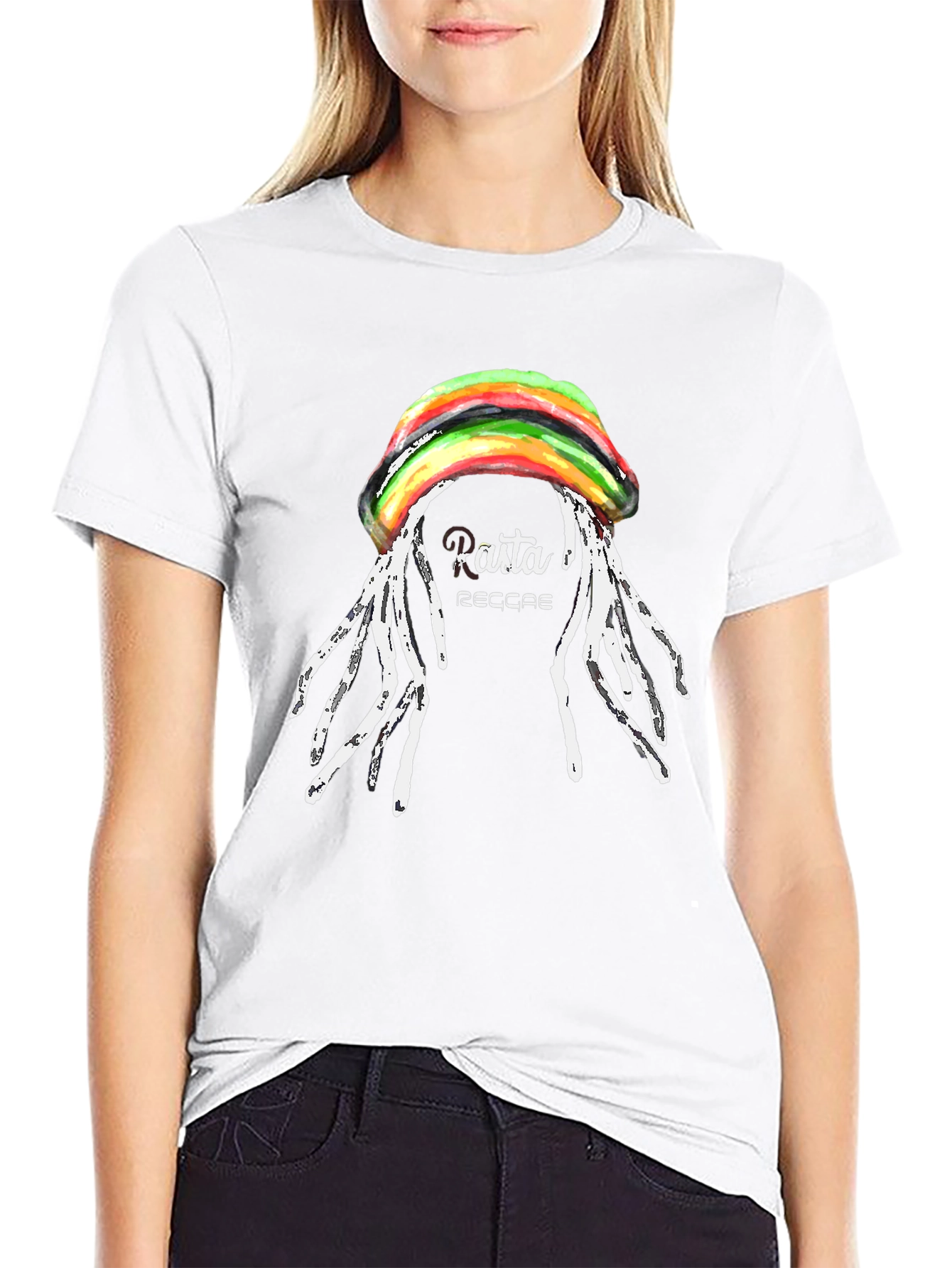 Rasta Reggae Graphic Black T-Shirt
