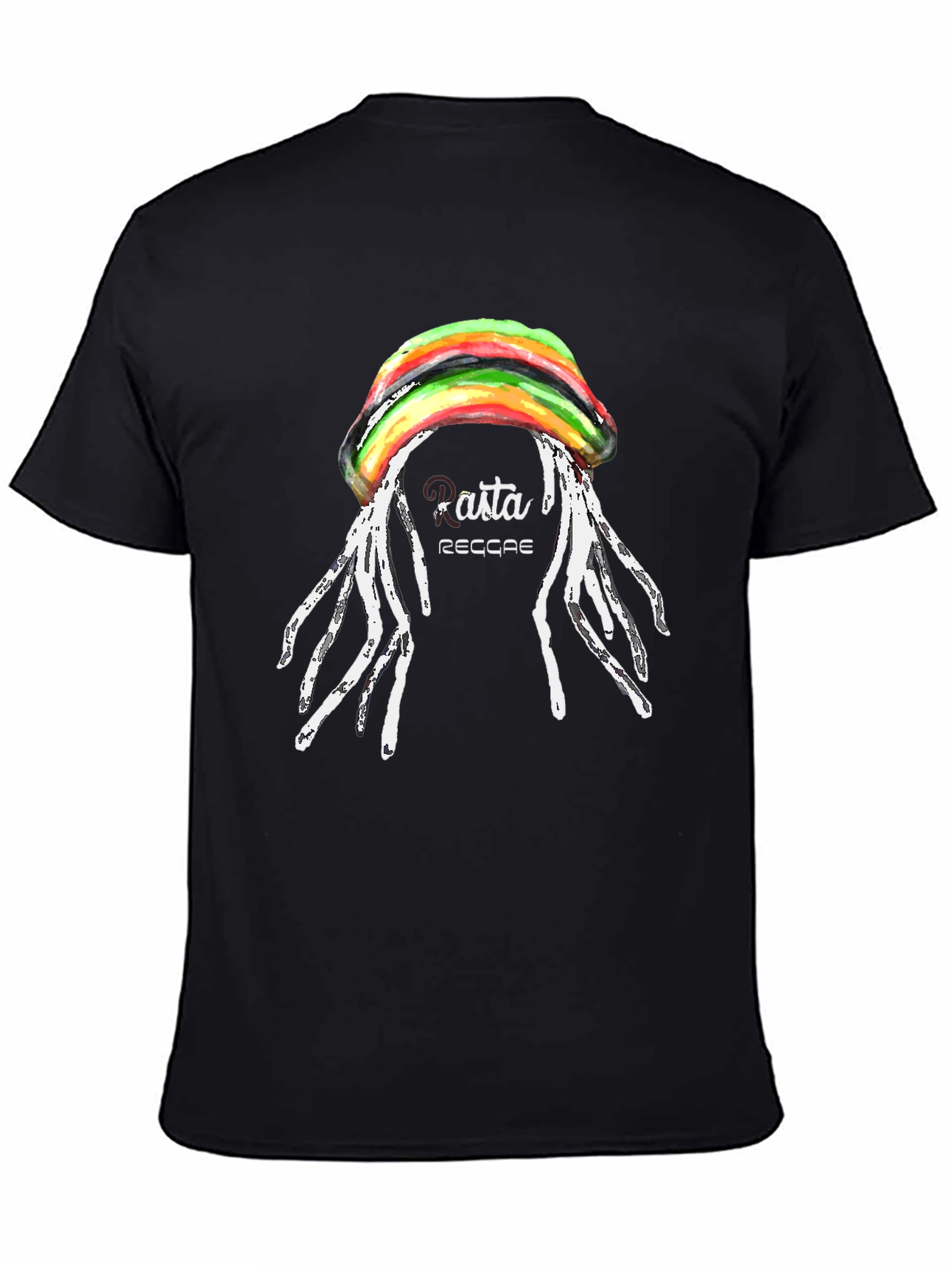 Rasta Reggae Graphic Black T-Shirt