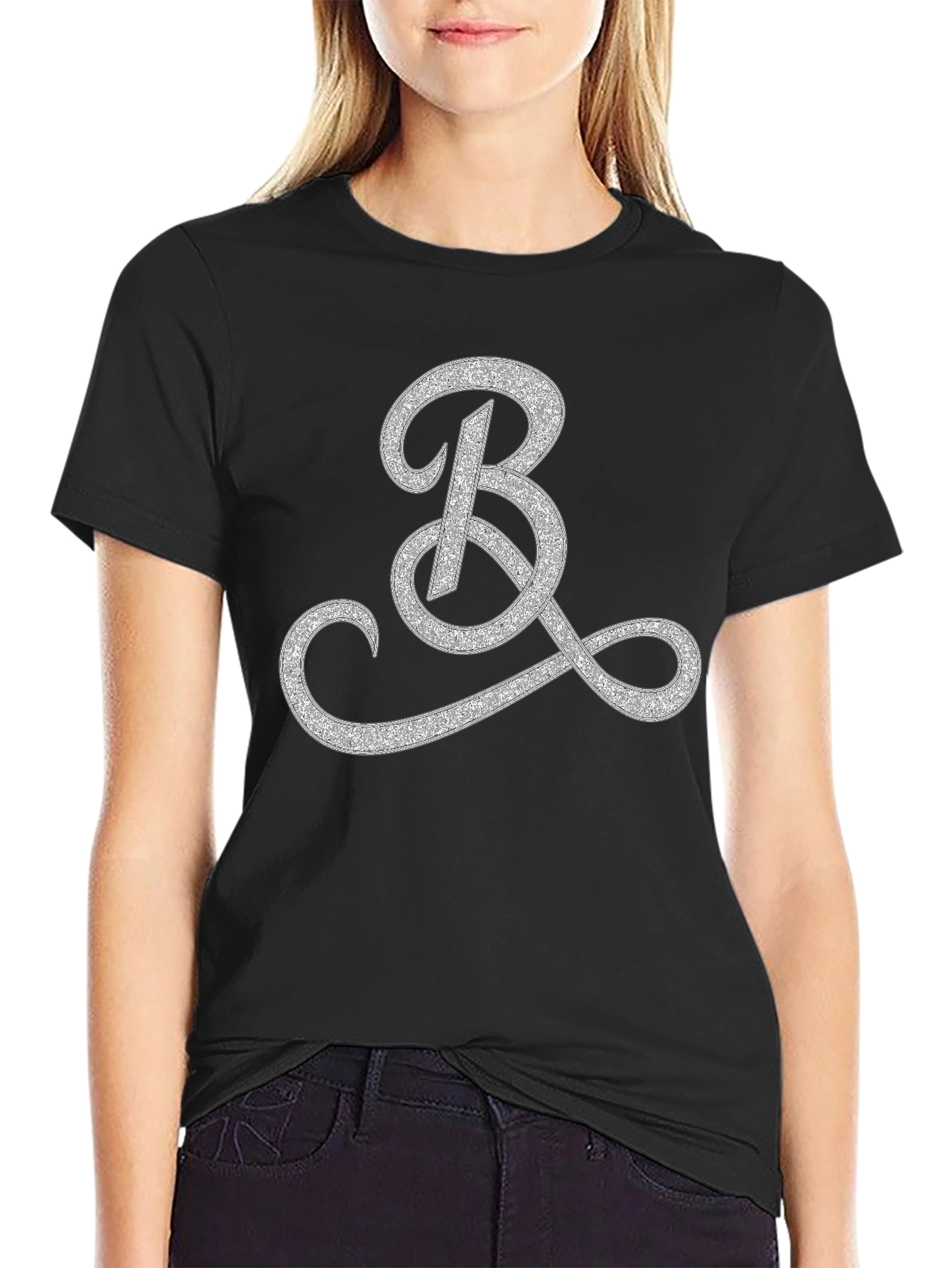 Elegant Initial B Graphic T-Shirt
