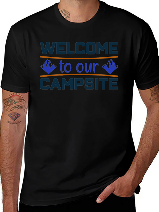 Welcome to Our Campsite T-Shirt - Camping Tee