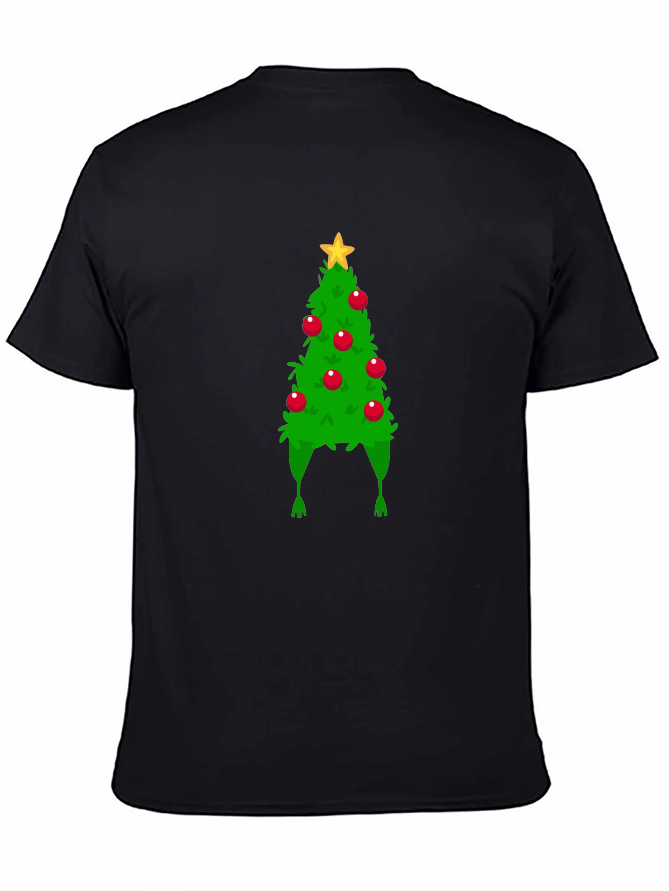 Christmas Tree Hat Graphic Tee - Holiday Fun!