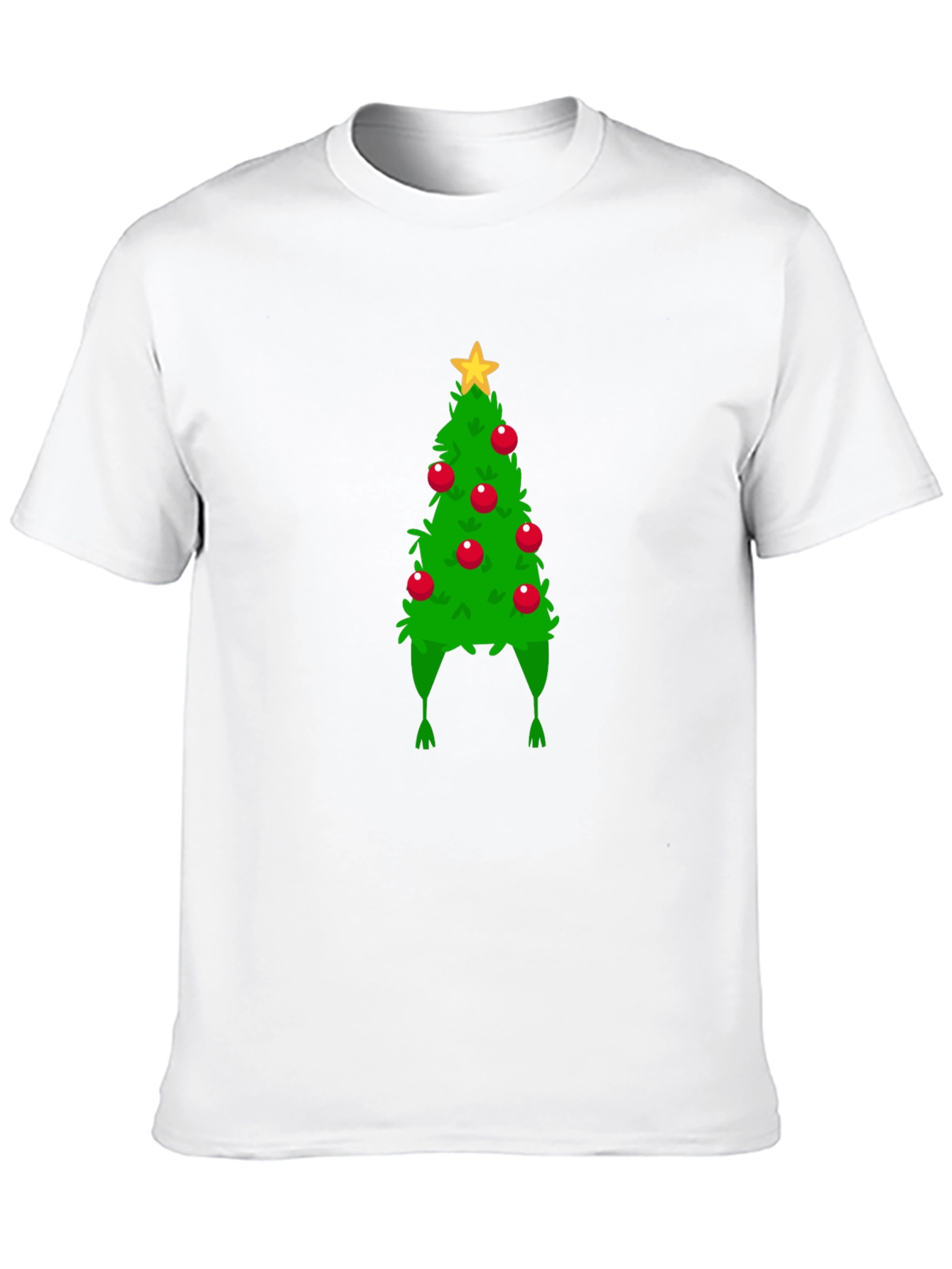 Christmas Tree Hat Graphic Tee - Holiday Fun!