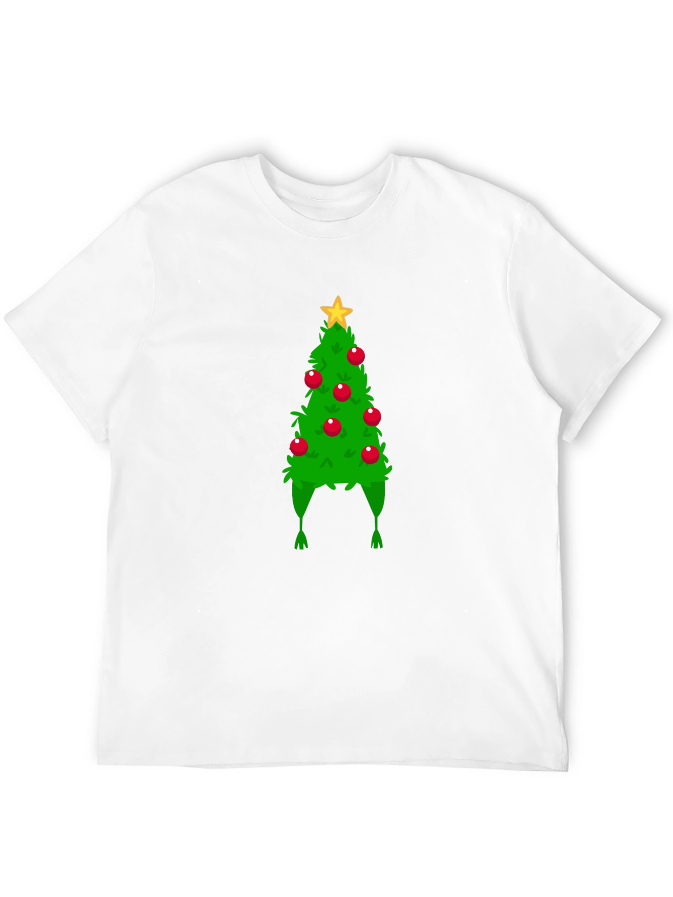 Christmas Tree Hat Graphic Tee - Holiday Fun!