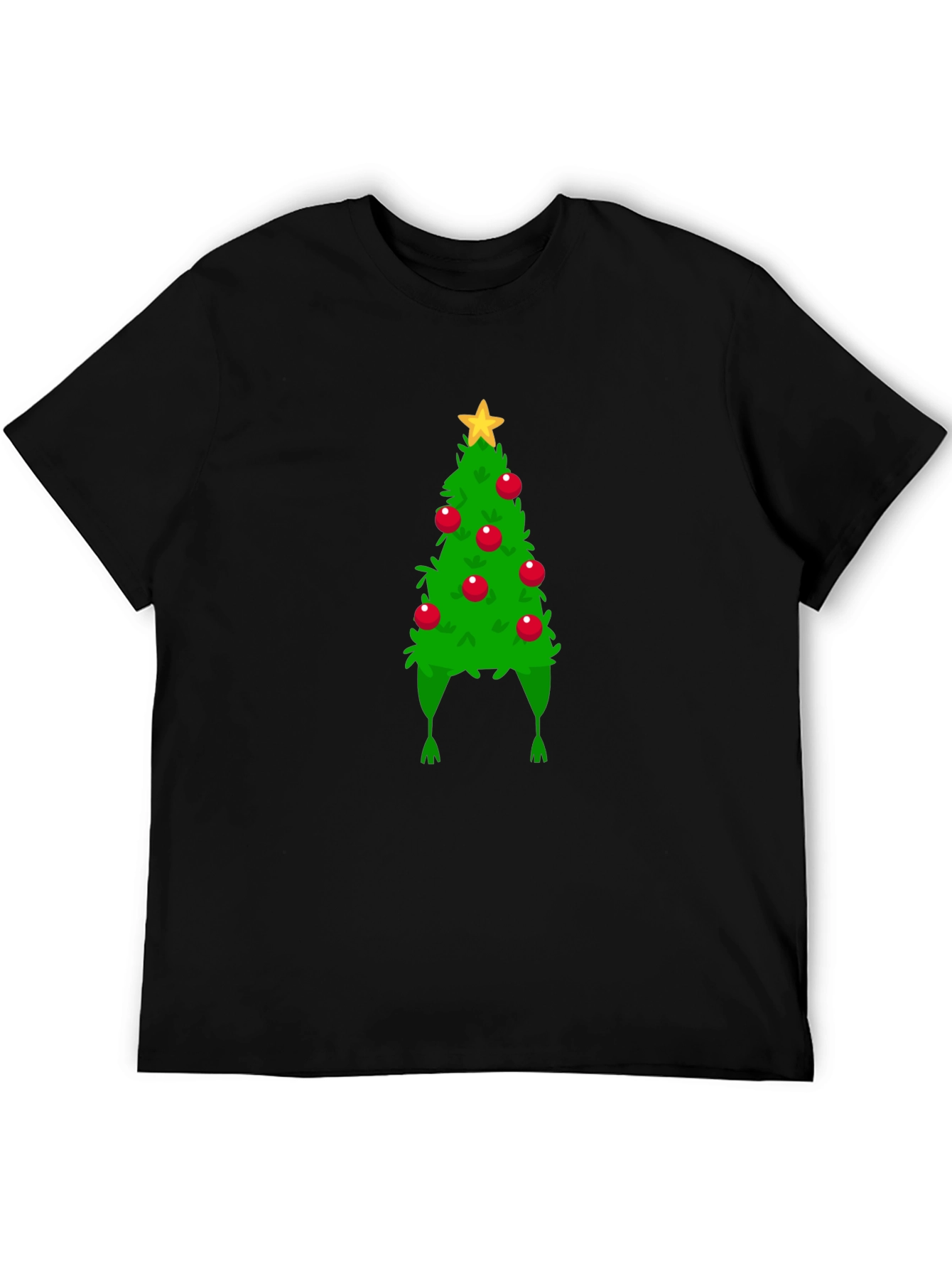 Christmas Tree Hat Graphic Tee - Holiday Fun!