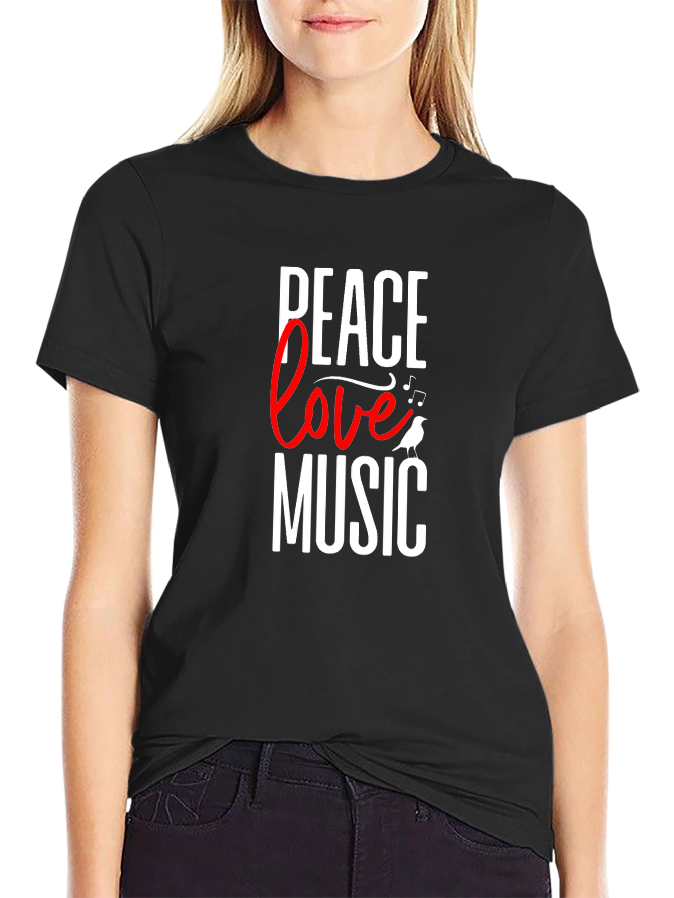 Peace Love Music Graphic Tee