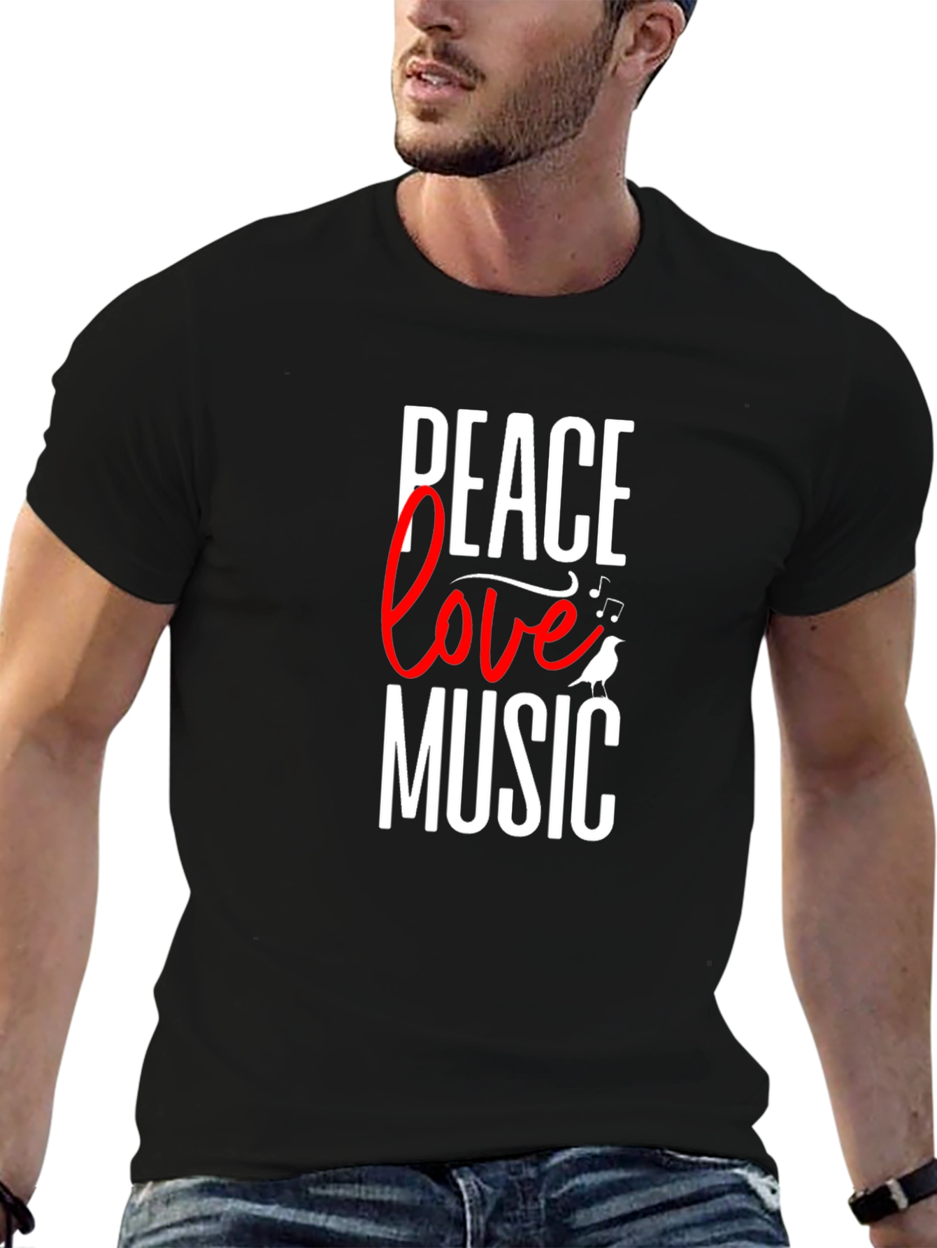 Peace Love Music Graphic Tee