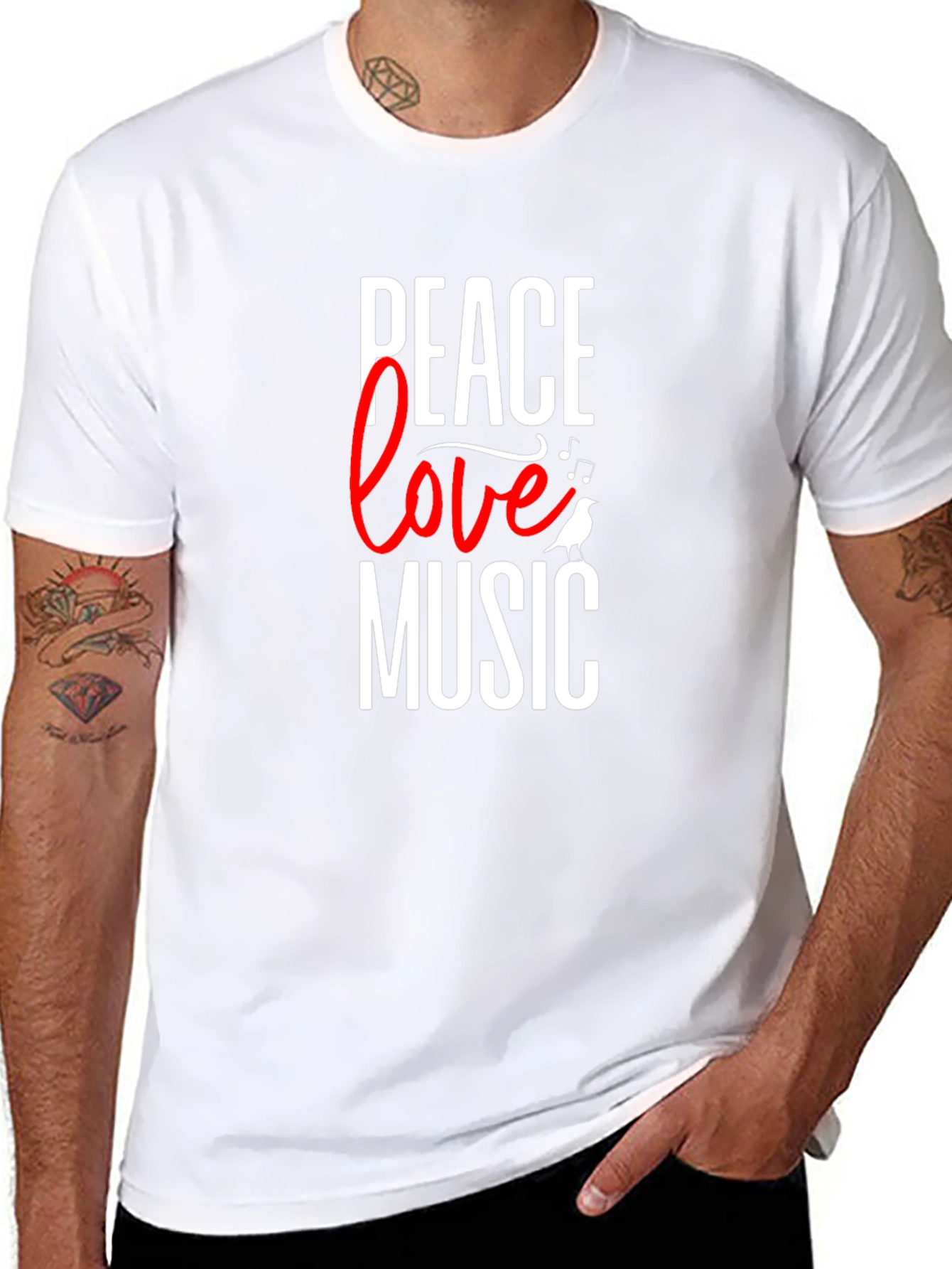 Peace Love Music Graphic Tee