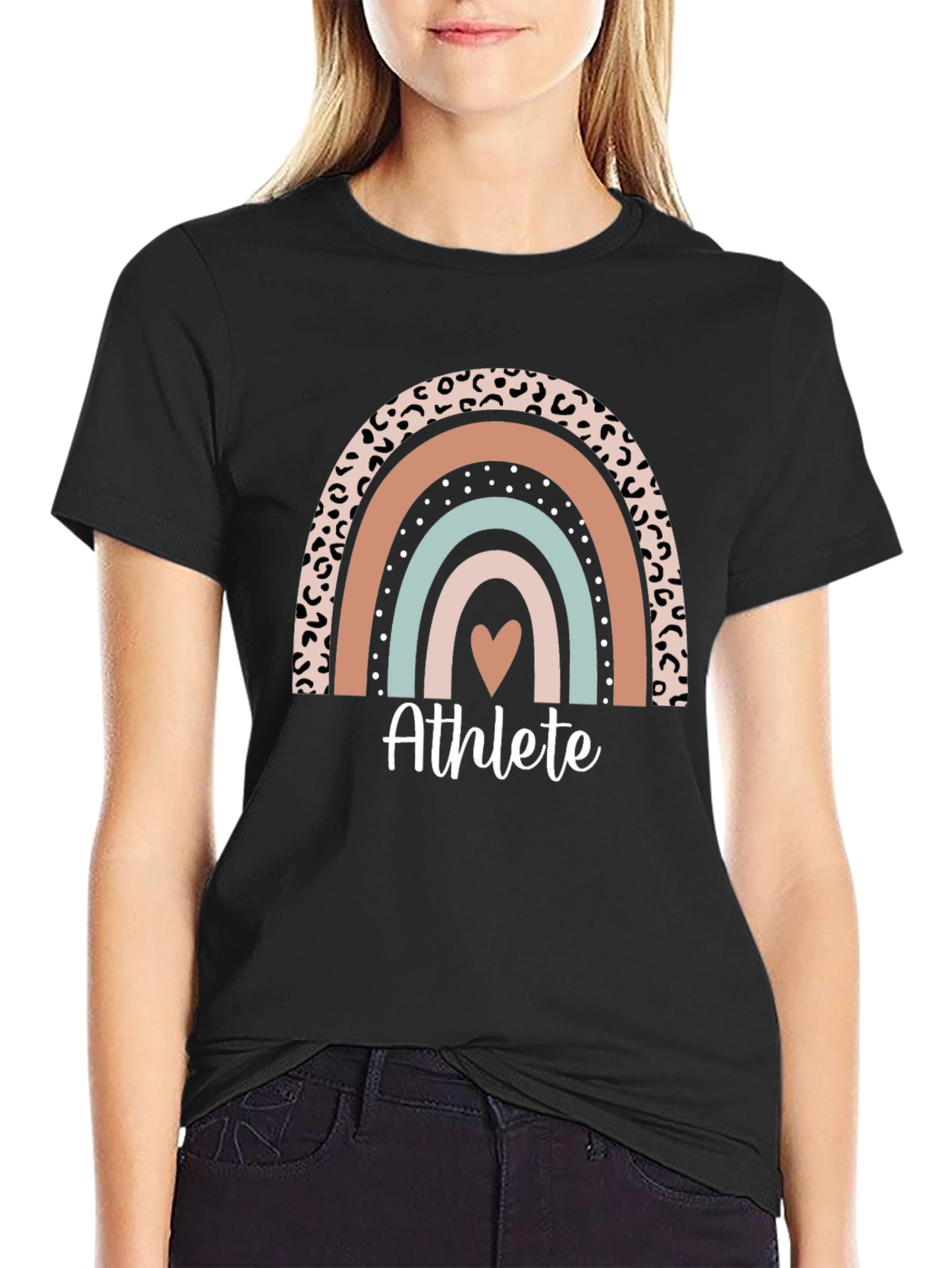 Athlete Rainbow Heart T-Shirt - Unisex