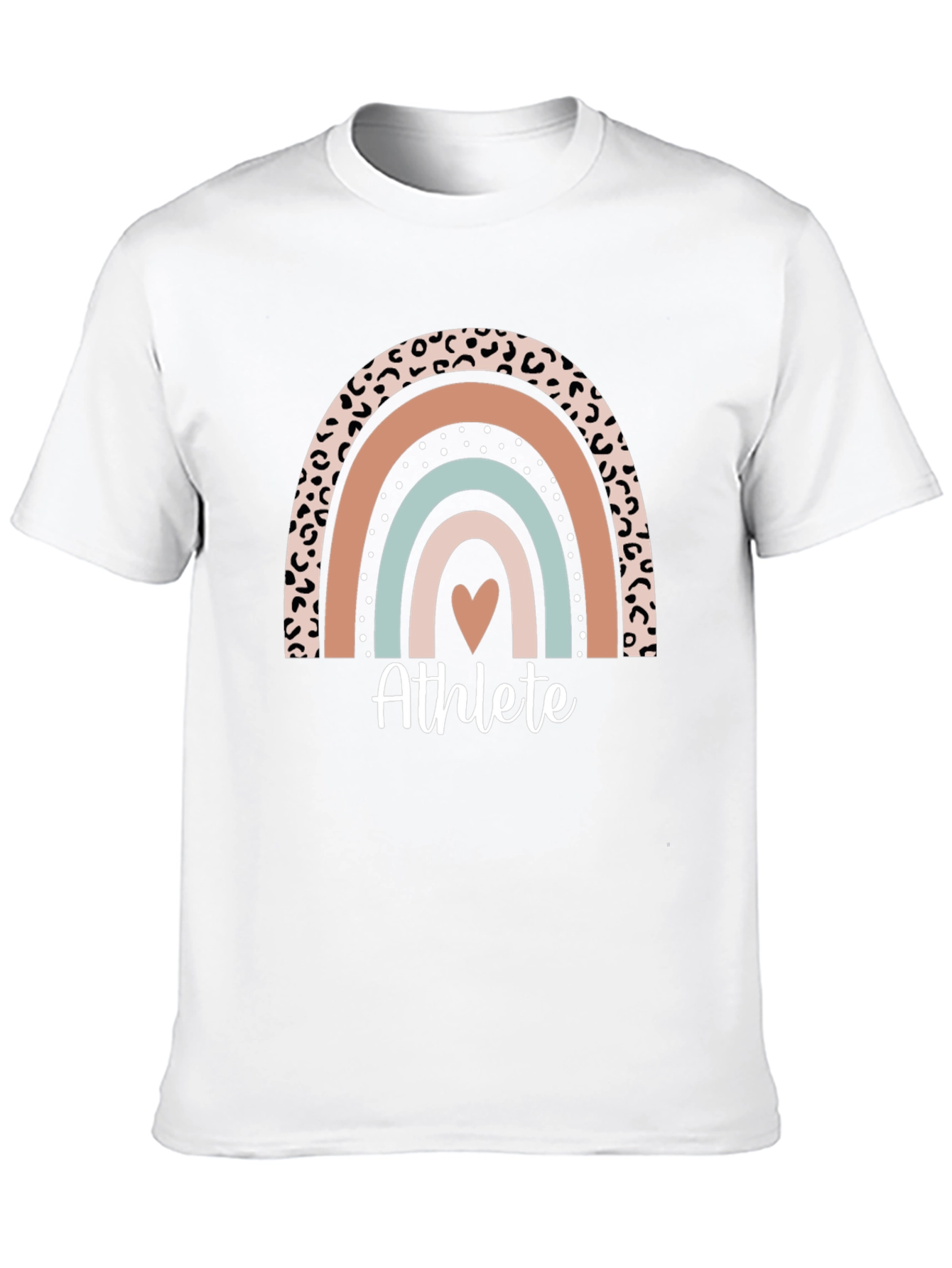 Athlete Rainbow Heart T-Shirt - Unisex