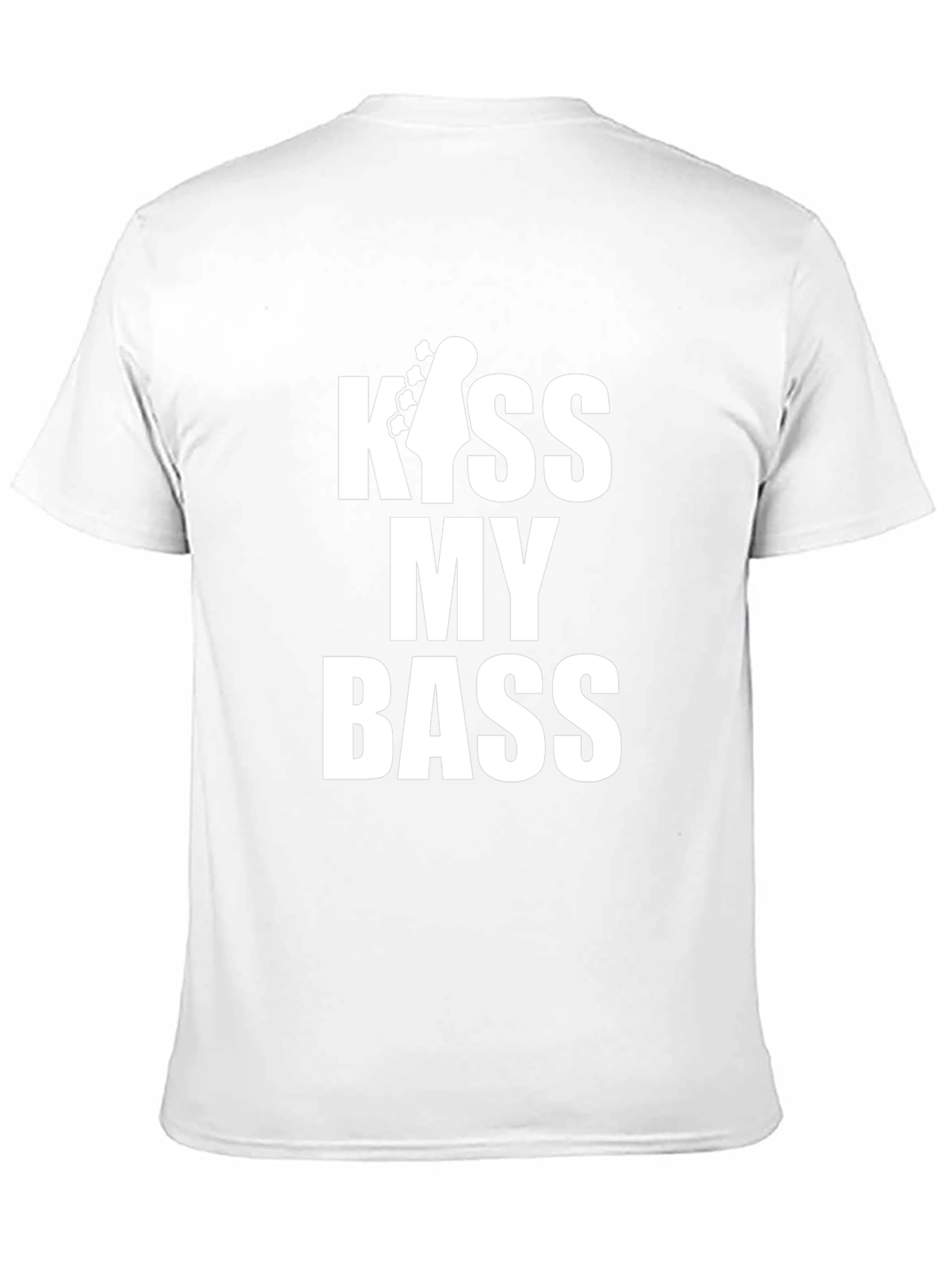 Kiss My Bass Guitar Black T-Shirt