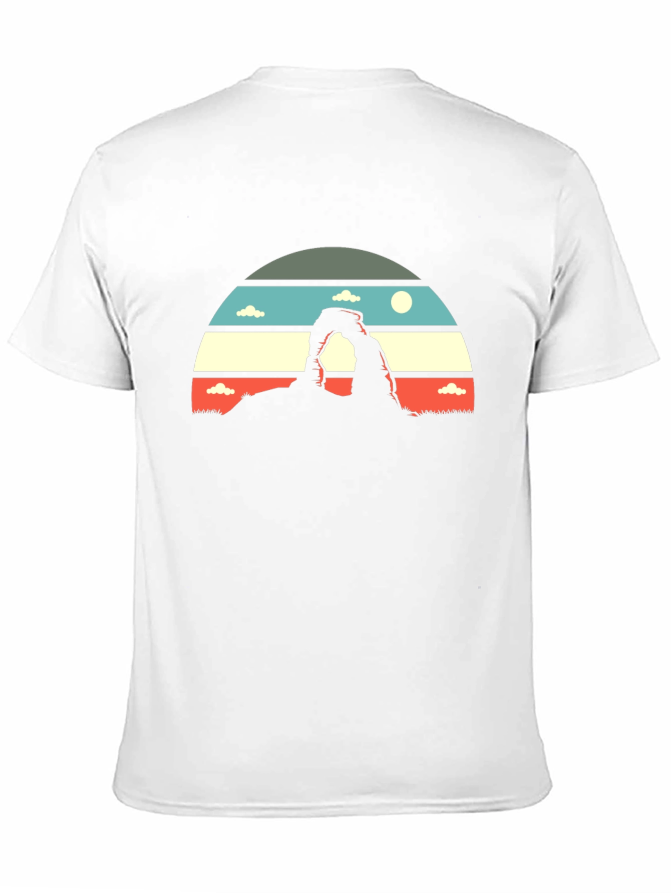 Retro Landscape Graphic Tee - Black