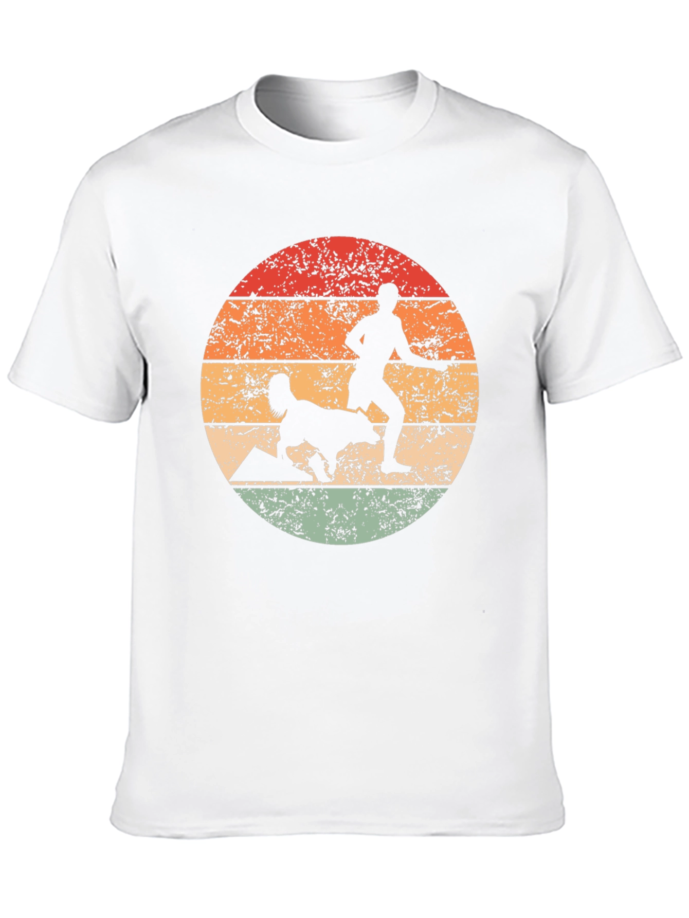 Retro Dog Agility Silhouette T-Shirt