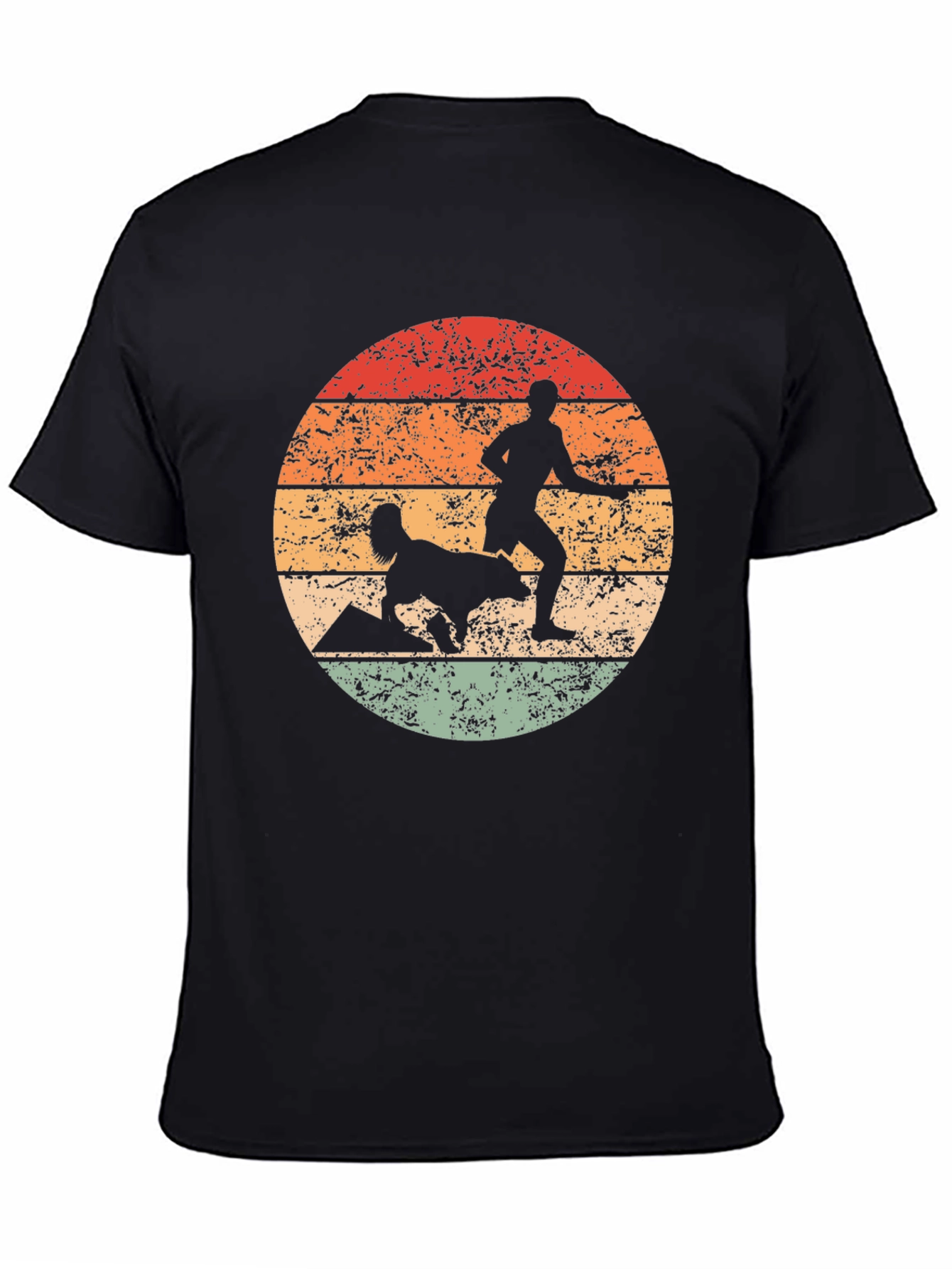 Retro Dog Agility Silhouette T-Shirt