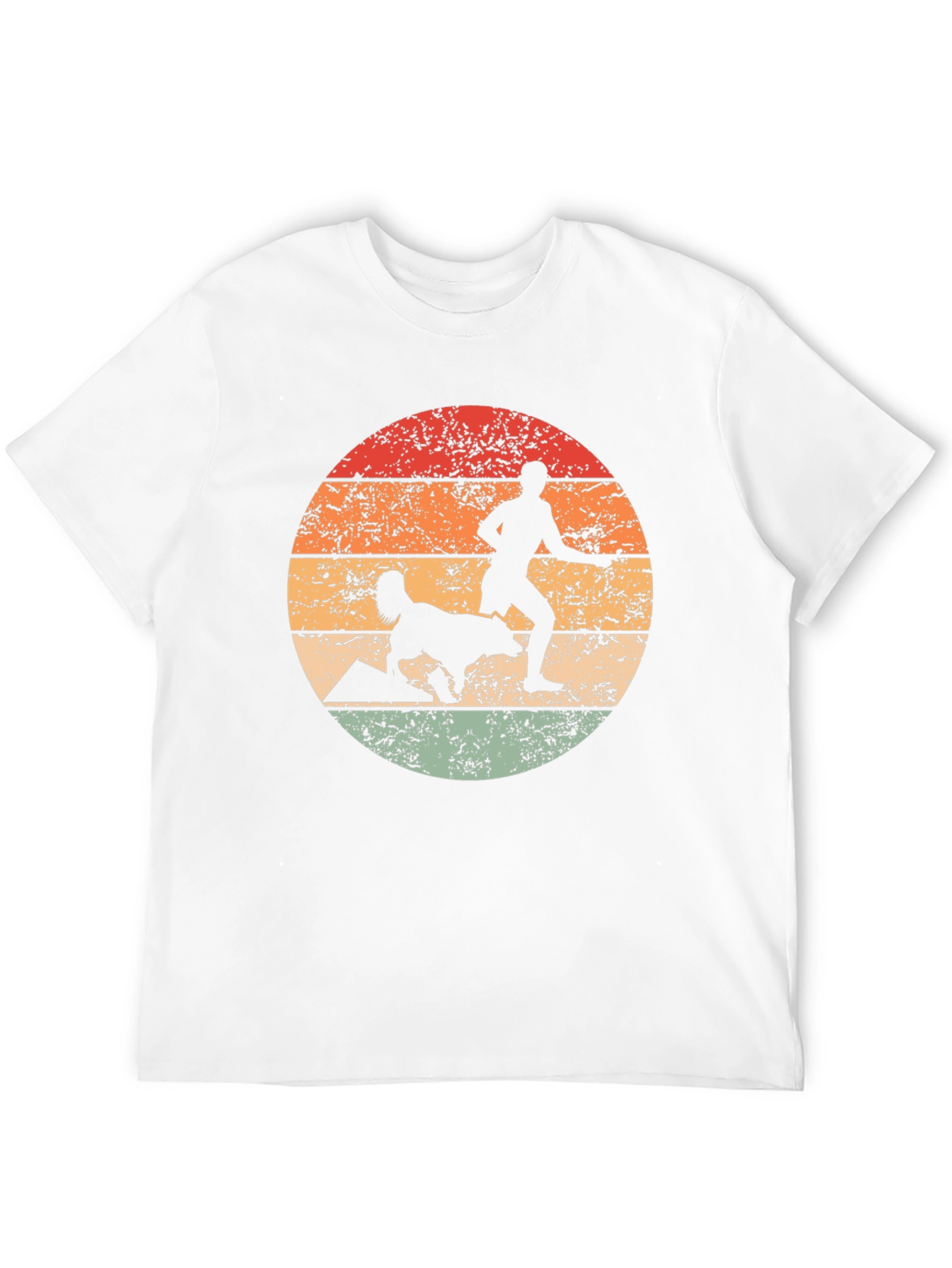 Retro Dog Agility Silhouette T-Shirt