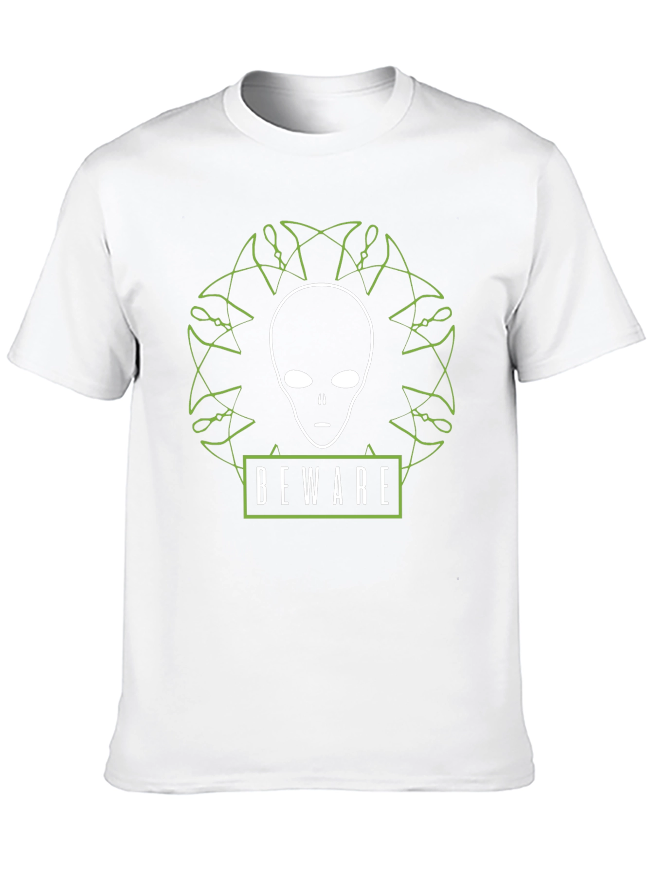 Beware Alien Graphic T-Shirt - Black