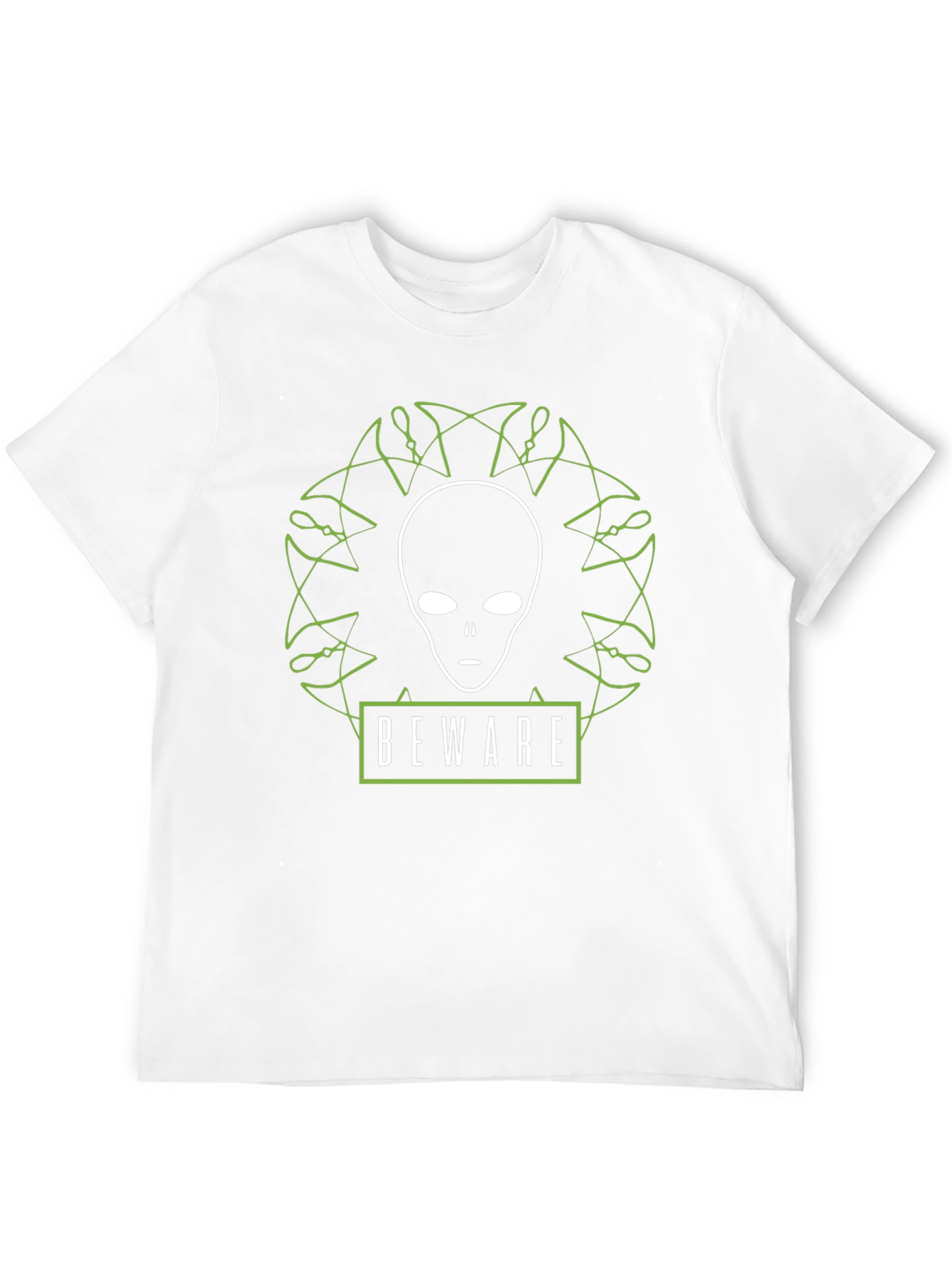 Beware Alien Graphic T-Shirt - Black