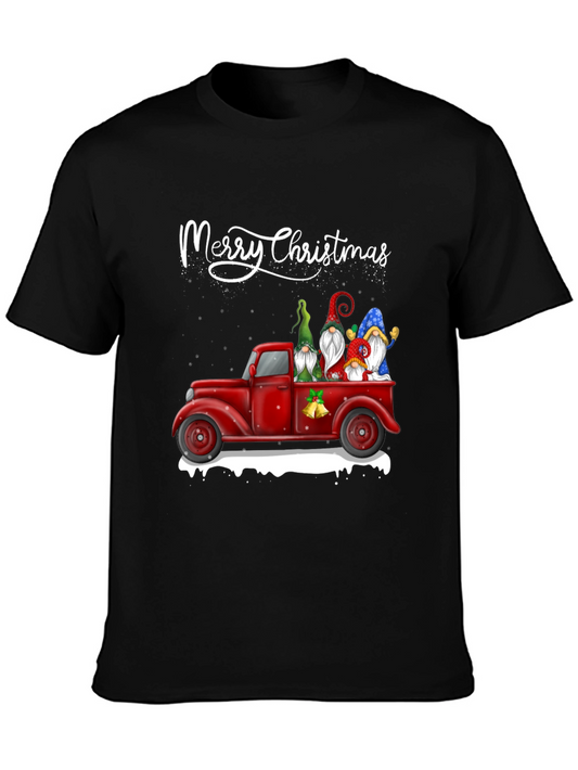Merry Christmas Gnome Truck T-Shirt