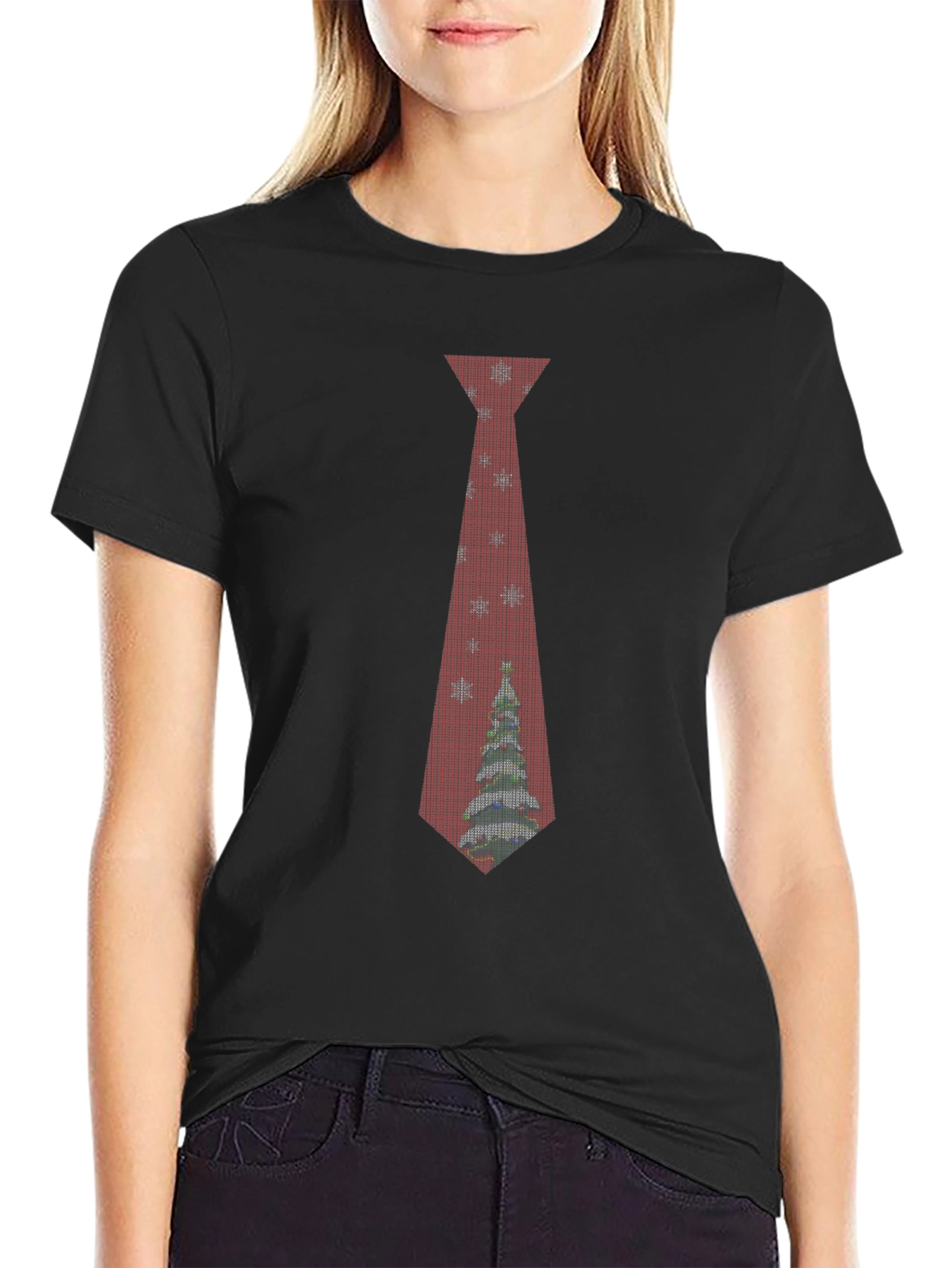 Festive Christmas Tie T-Shirt
