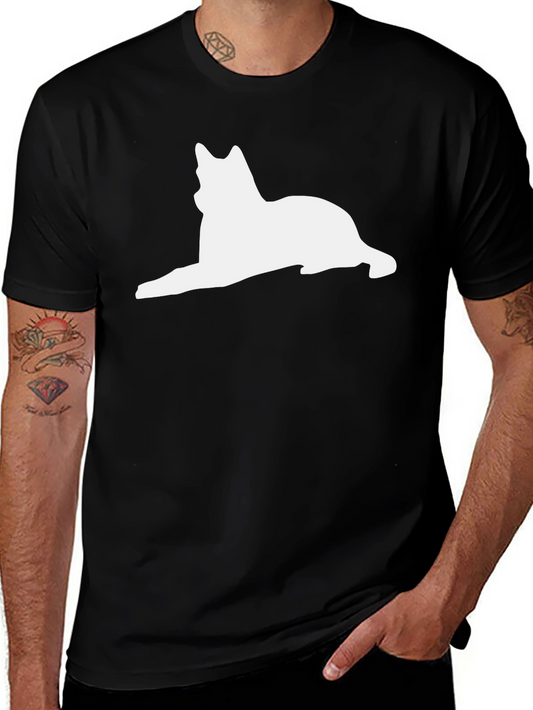 Cool Cat Silhouette Black T-Shirt