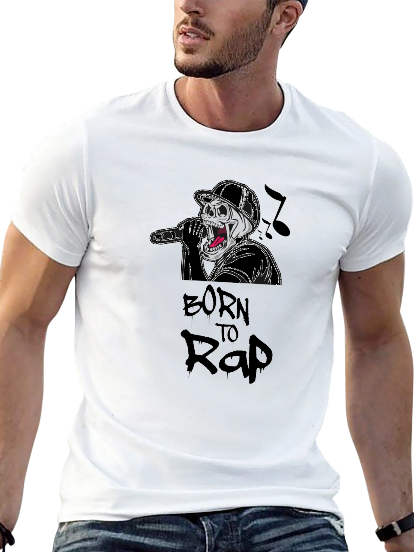 Born To Rap Graphic T-Shirt