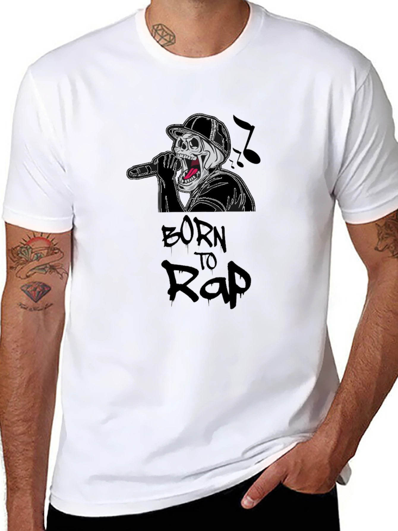Born To Rap Graphic T-Shirt
