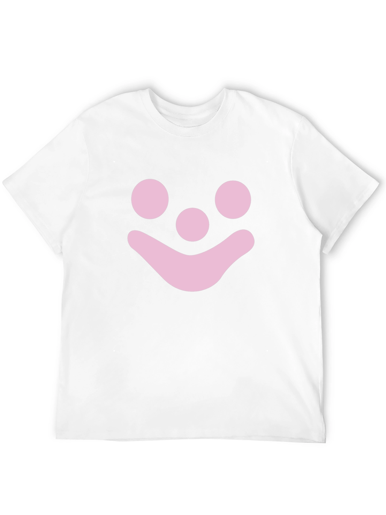 Pink Smiley Face Graphic T-Shirt