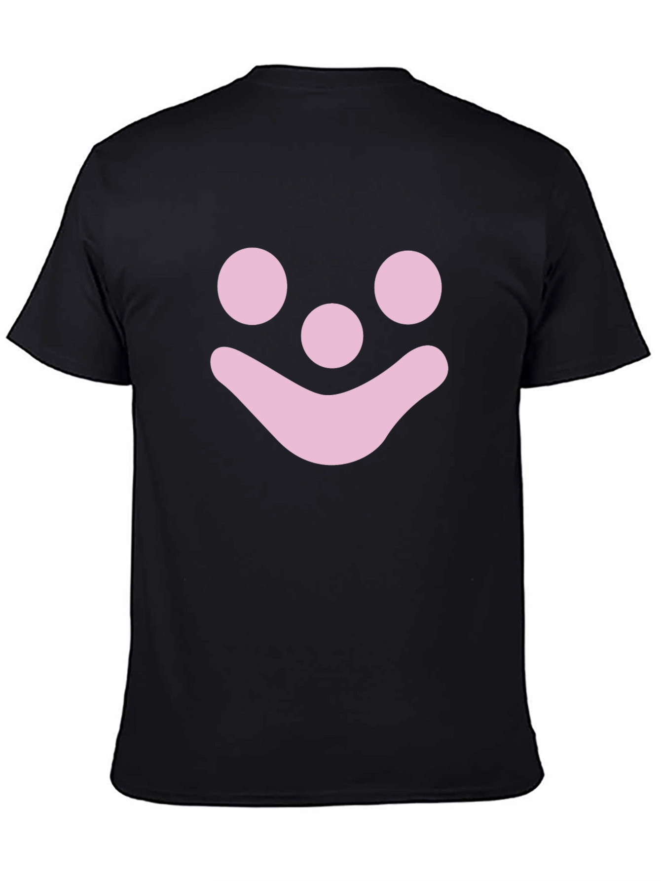 Pink Smiley Face Graphic T-Shirt