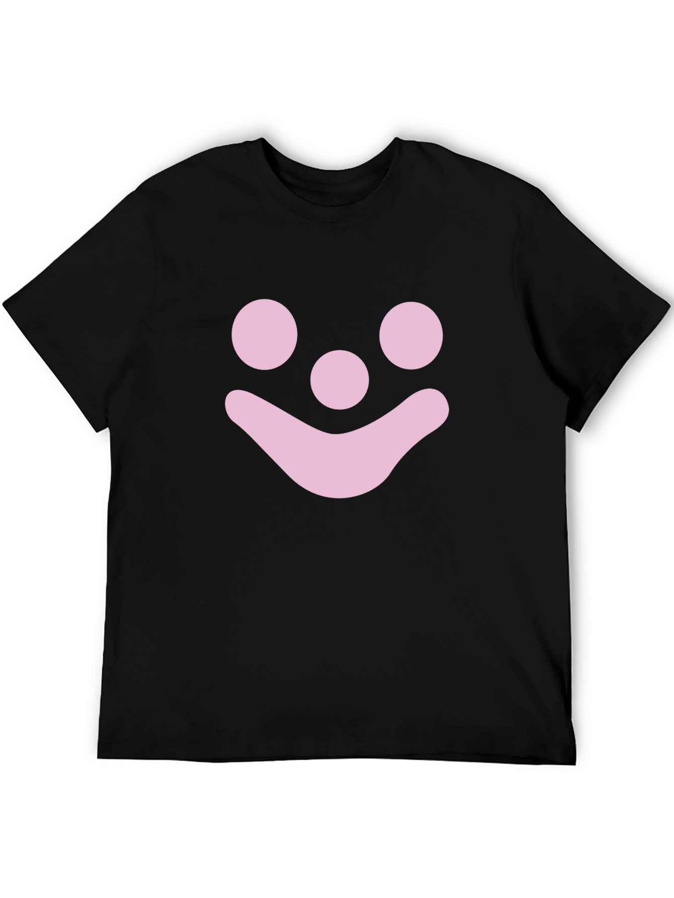 Pink Smiley Face Graphic T-Shirt