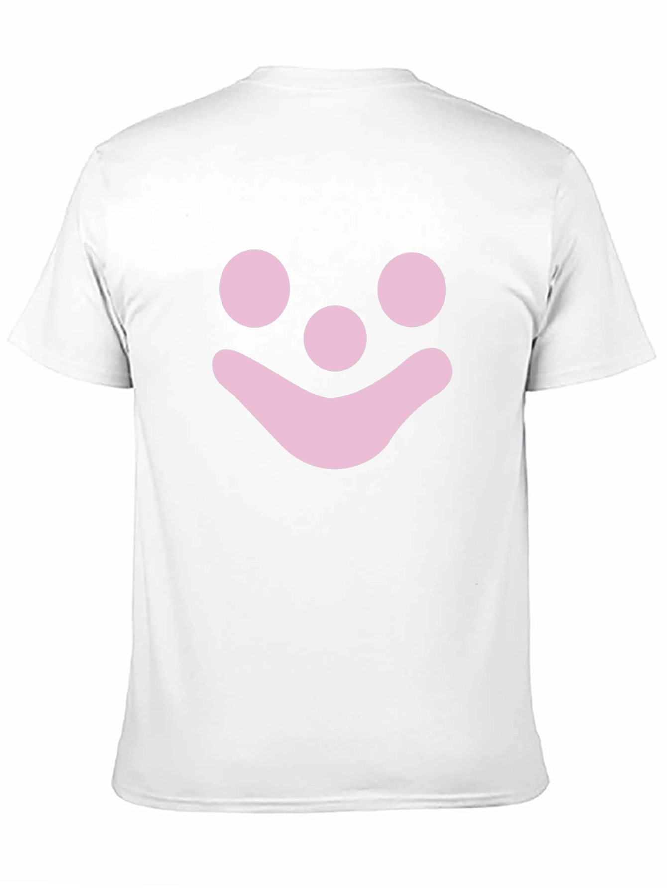 Pink Smiley Face Graphic T-Shirt