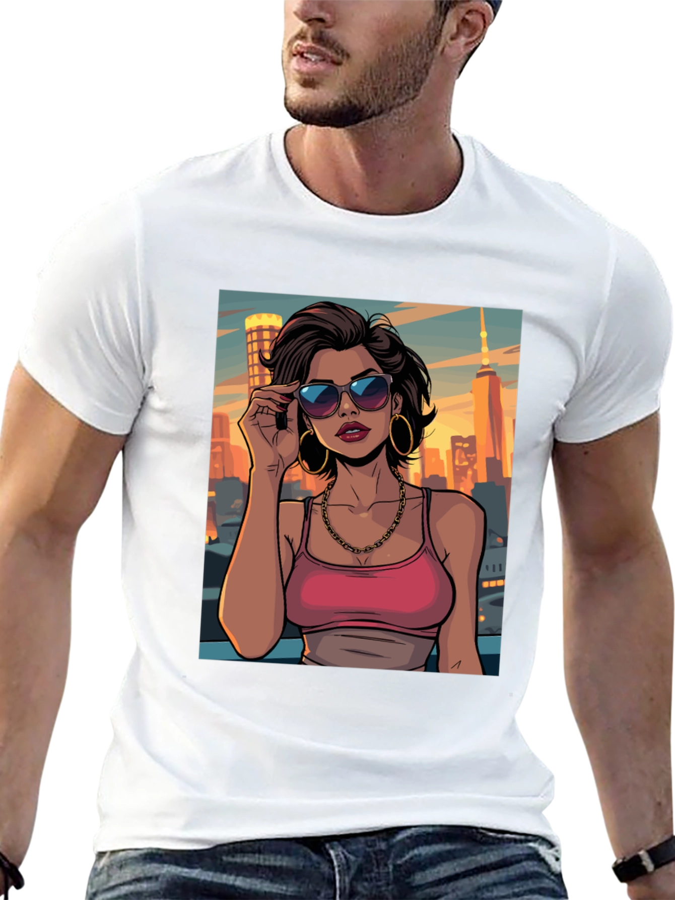 City Girl Tee - Graphic Print T-Shirt
