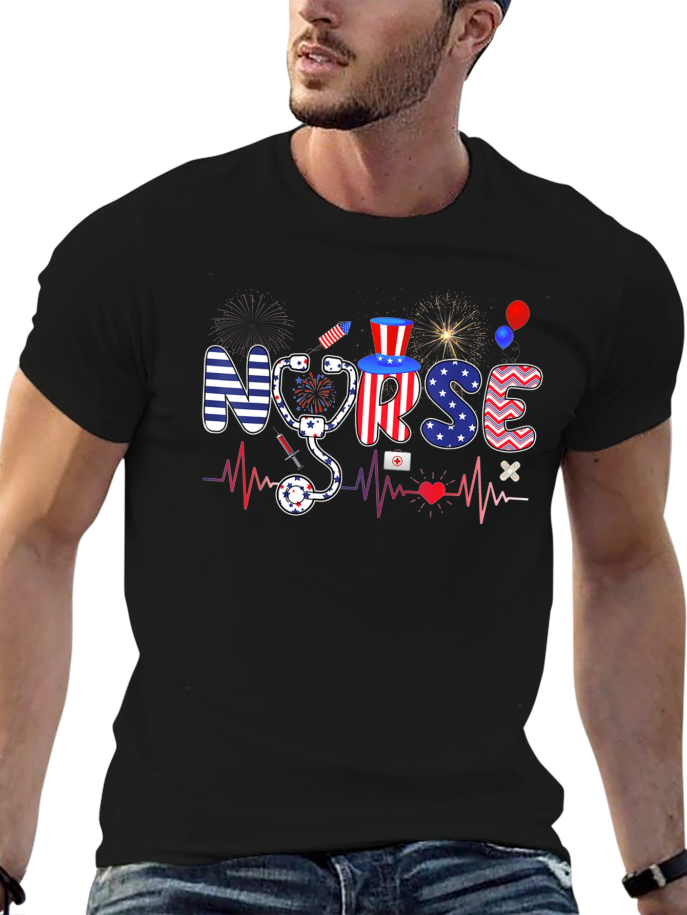 Patriotic Nurse T-shirt