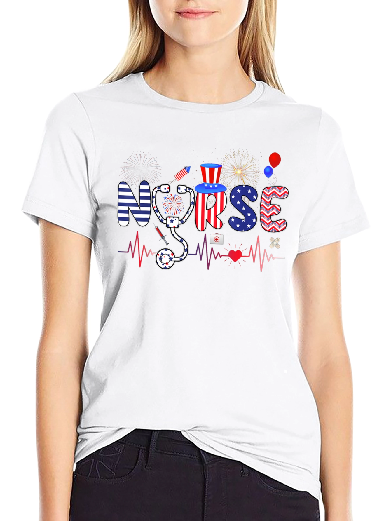Patriotic Nurse T-shirt