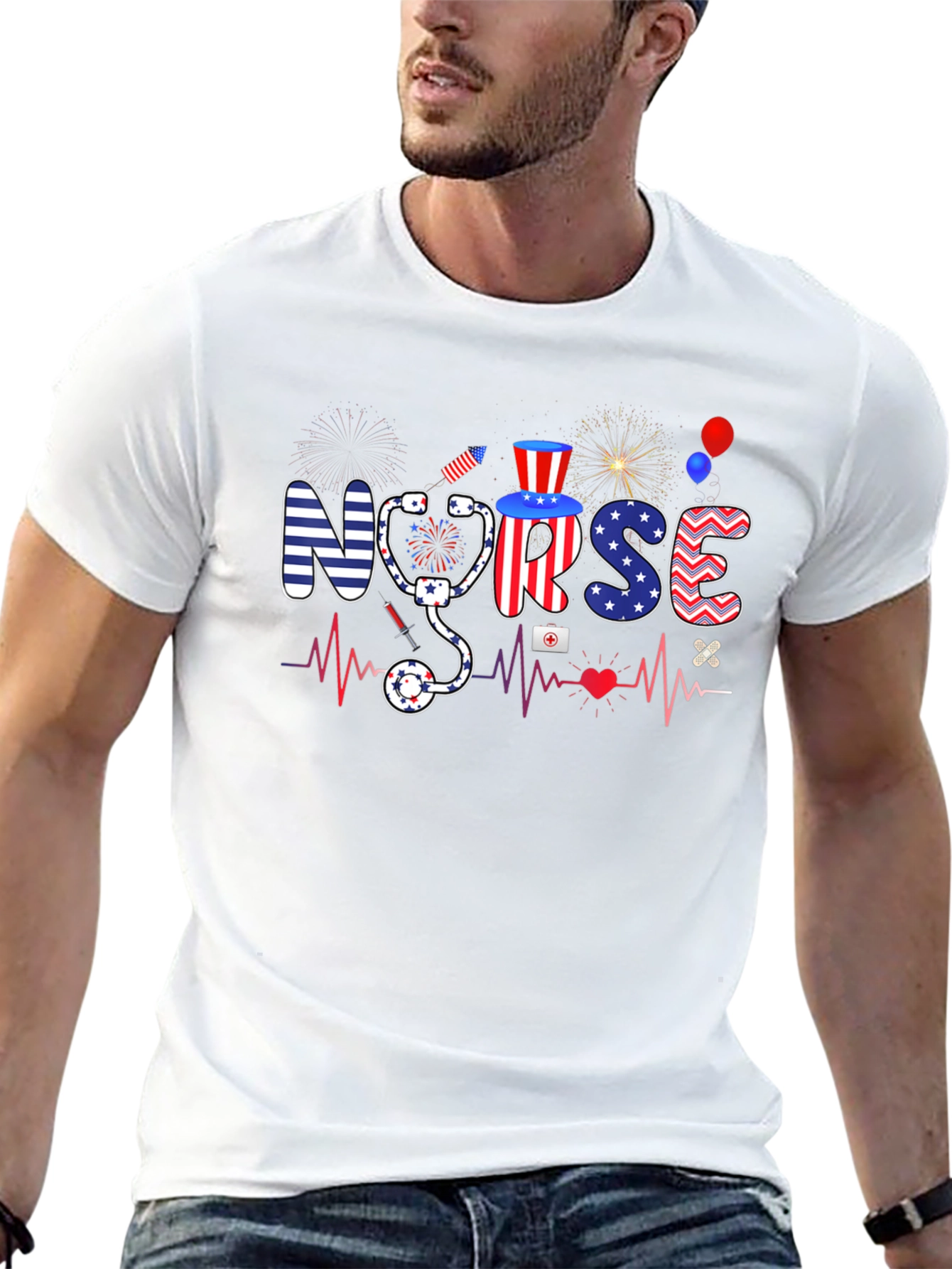 Patriotic Nurse T-shirt