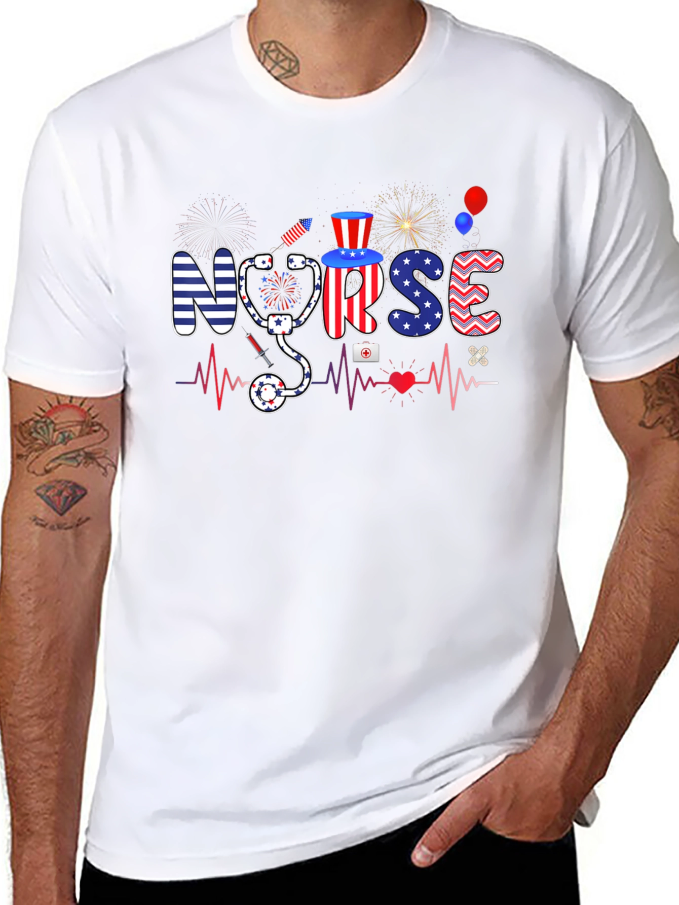 Patriotic Nurse T-shirt