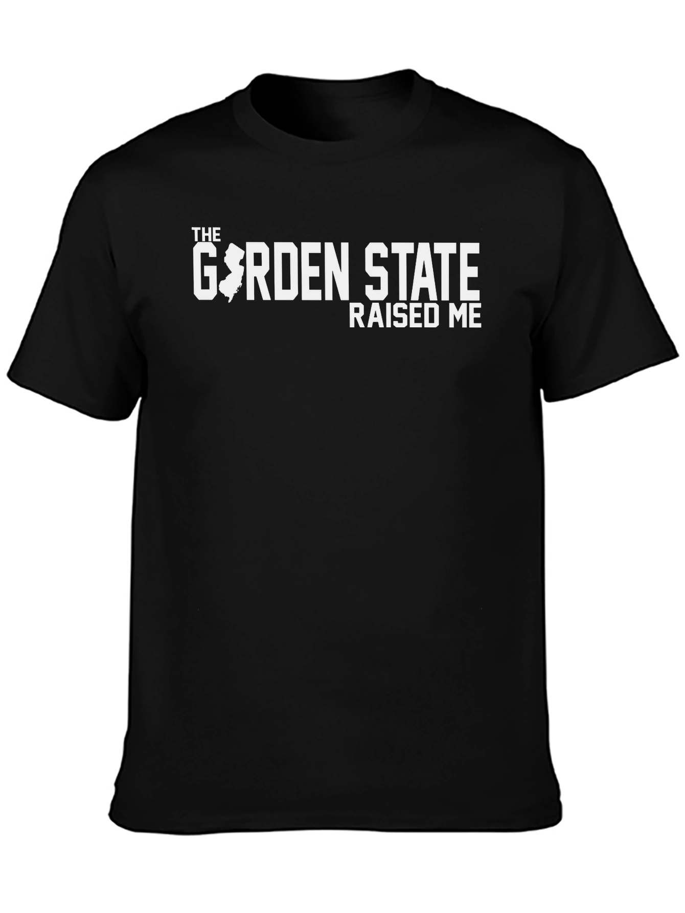 Garden State Raised Me Graphic T-Shirt - Black