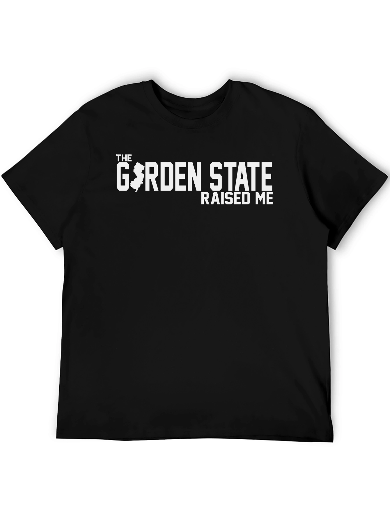 Garden State Raised Me Graphic T-Shirt - Black