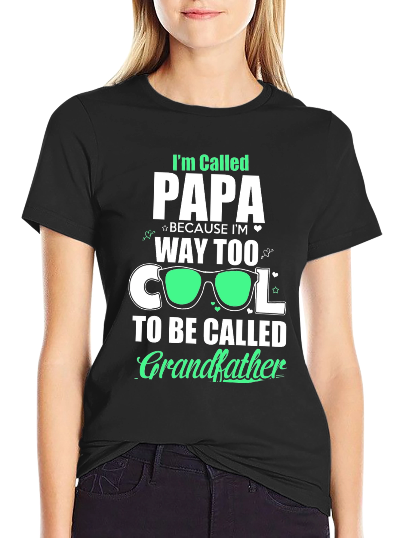 Cool Papa T-Shirt: Way Too Cool for Grandfather!