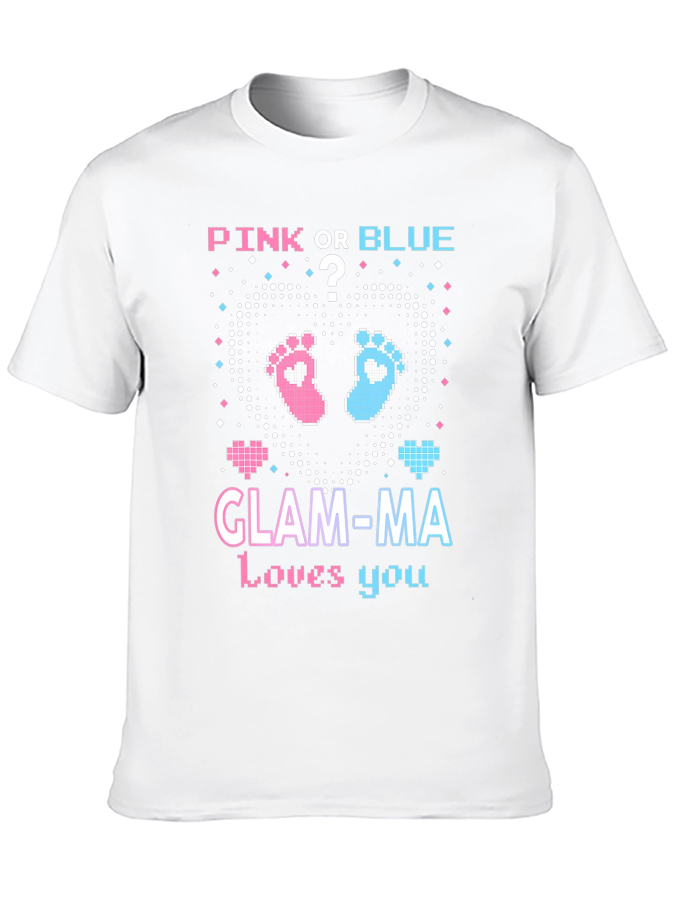 Pink or Blue Glam-Ma T-Shirt - Gender Reveal