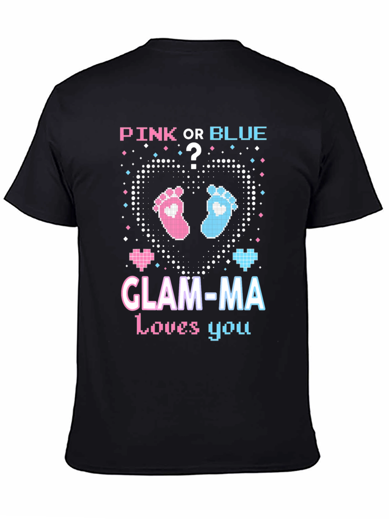 Pink or Blue Glam-Ma T-Shirt - Gender Reveal