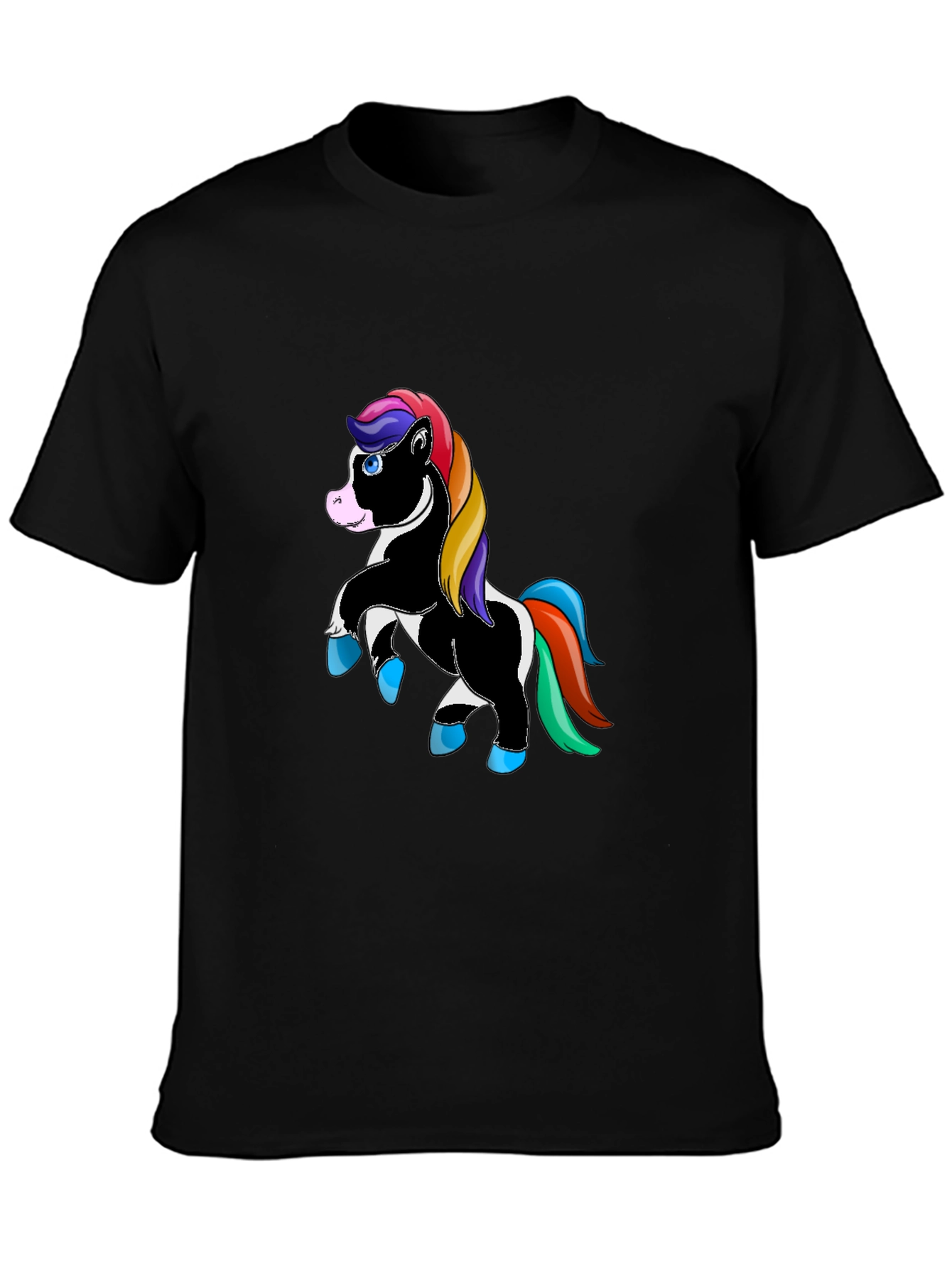 Unicorn Graphic Black T-Shirt