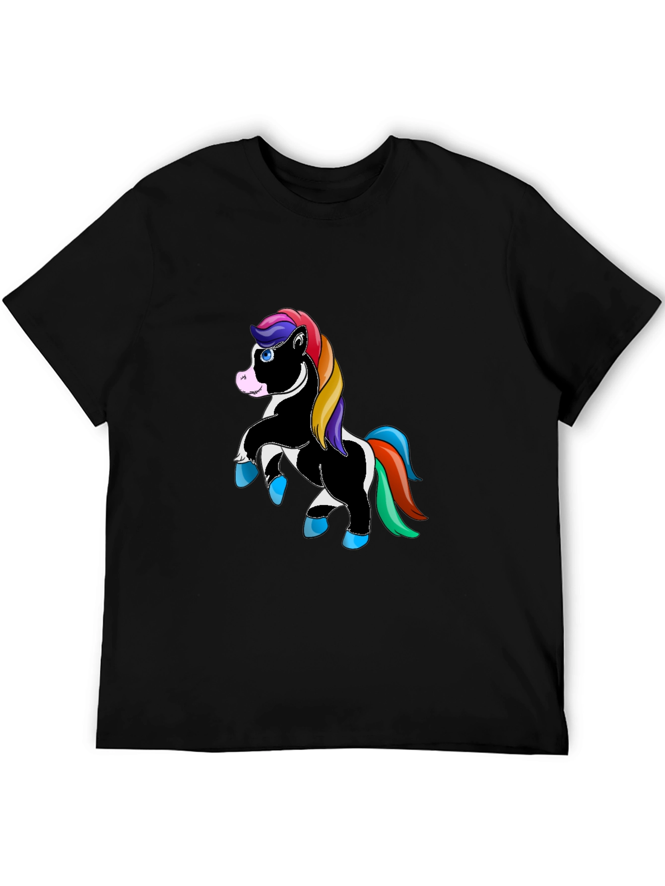 Unicorn Graphic Black T-Shirt