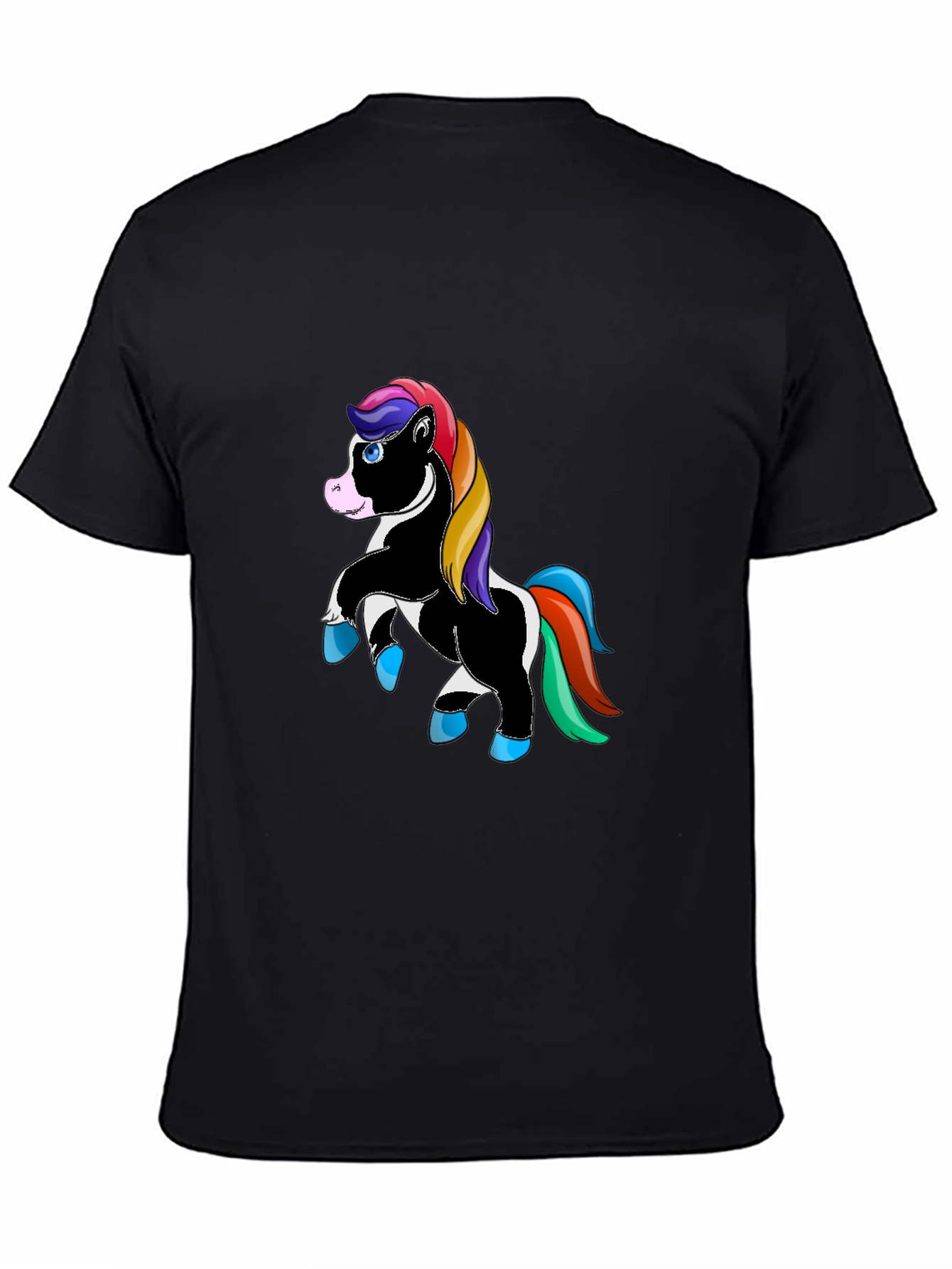 Unicorn Graphic Black T-Shirt