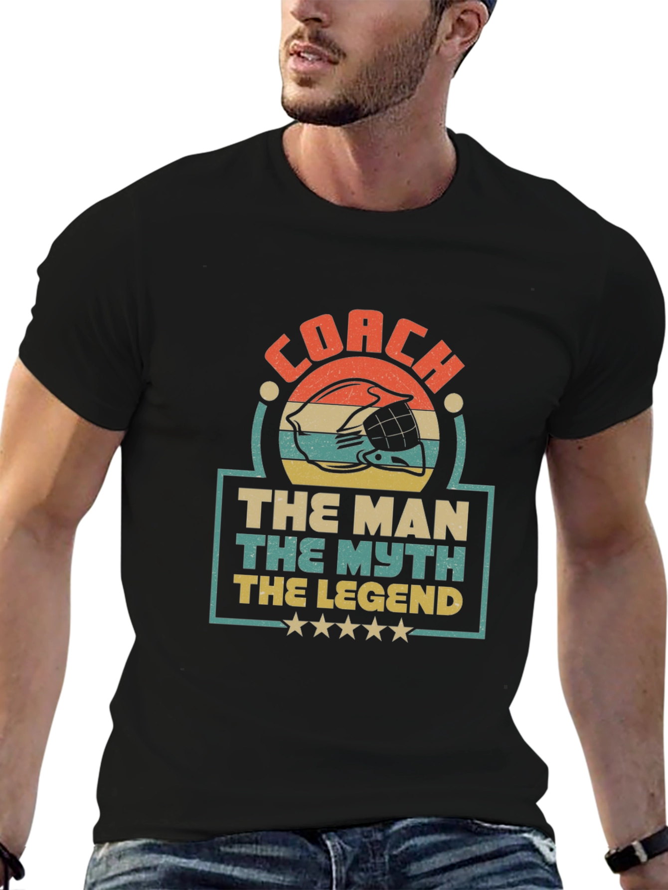 Coach The Man The Myth The Legend Graphic T-Shirt