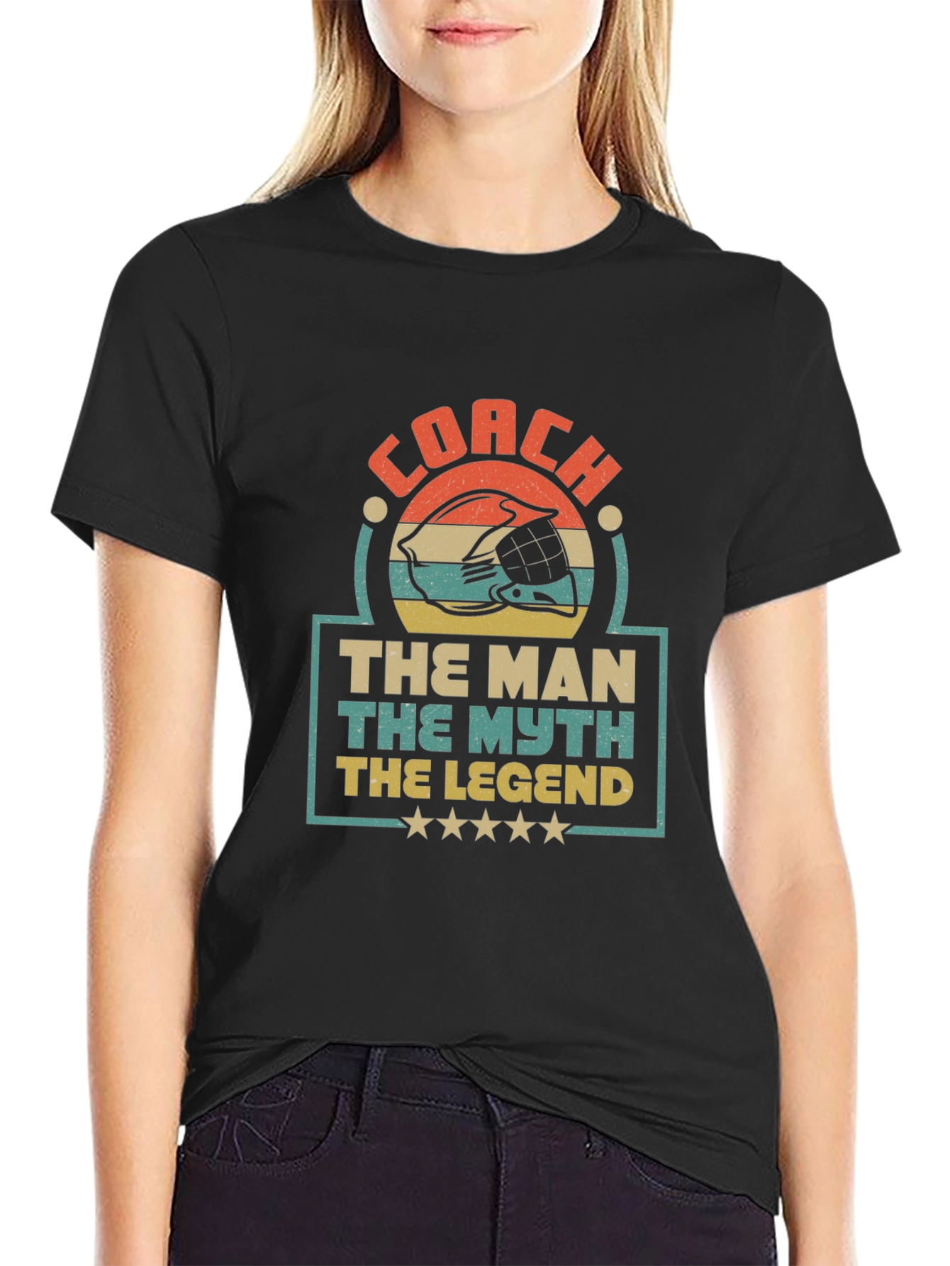 Coach The Man The Myth The Legend Graphic T-Shirt