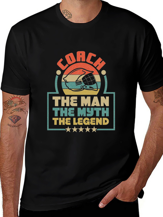 Coach The Man The Myth The Legend Graphic T-Shirt